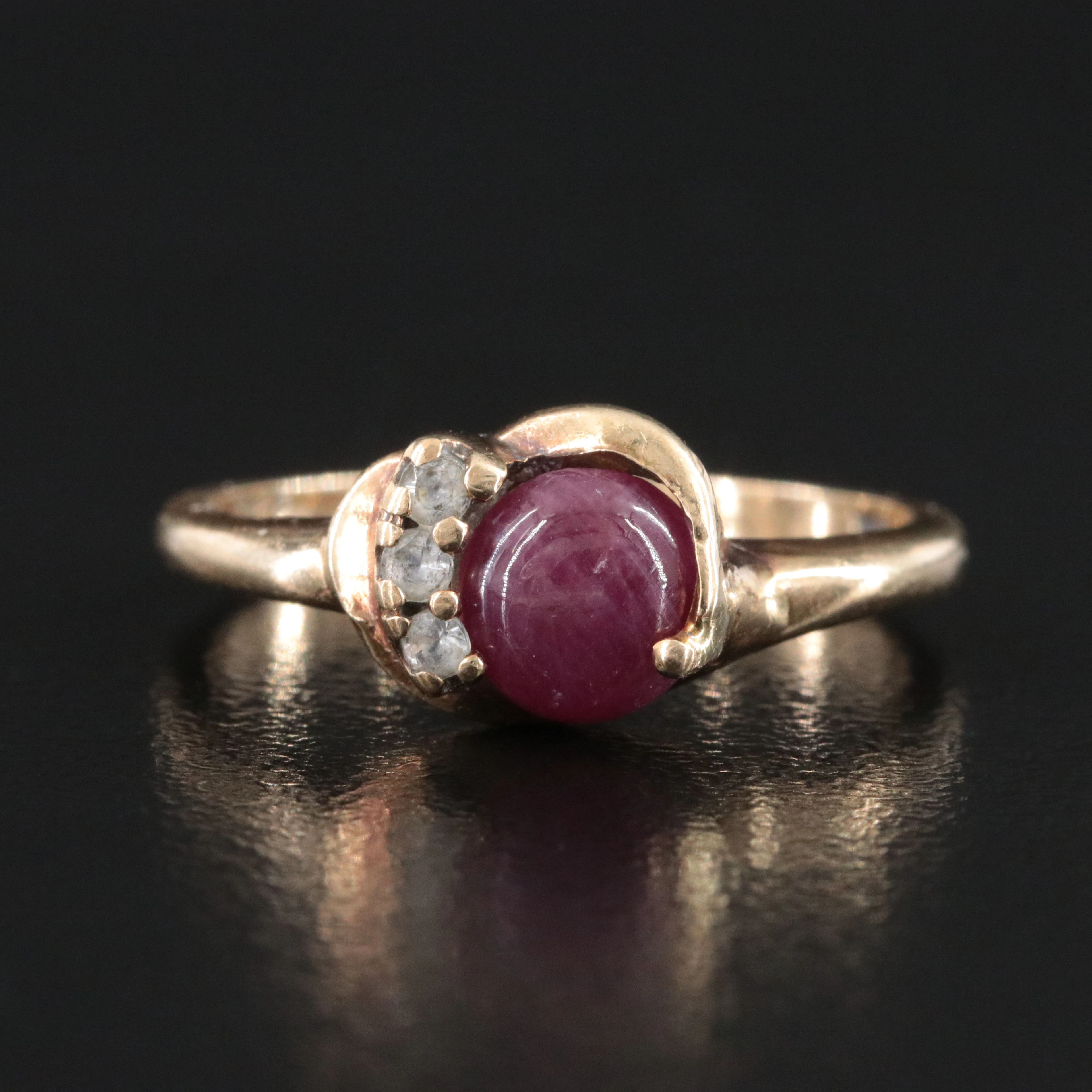 10K Ruby and CZ Ring