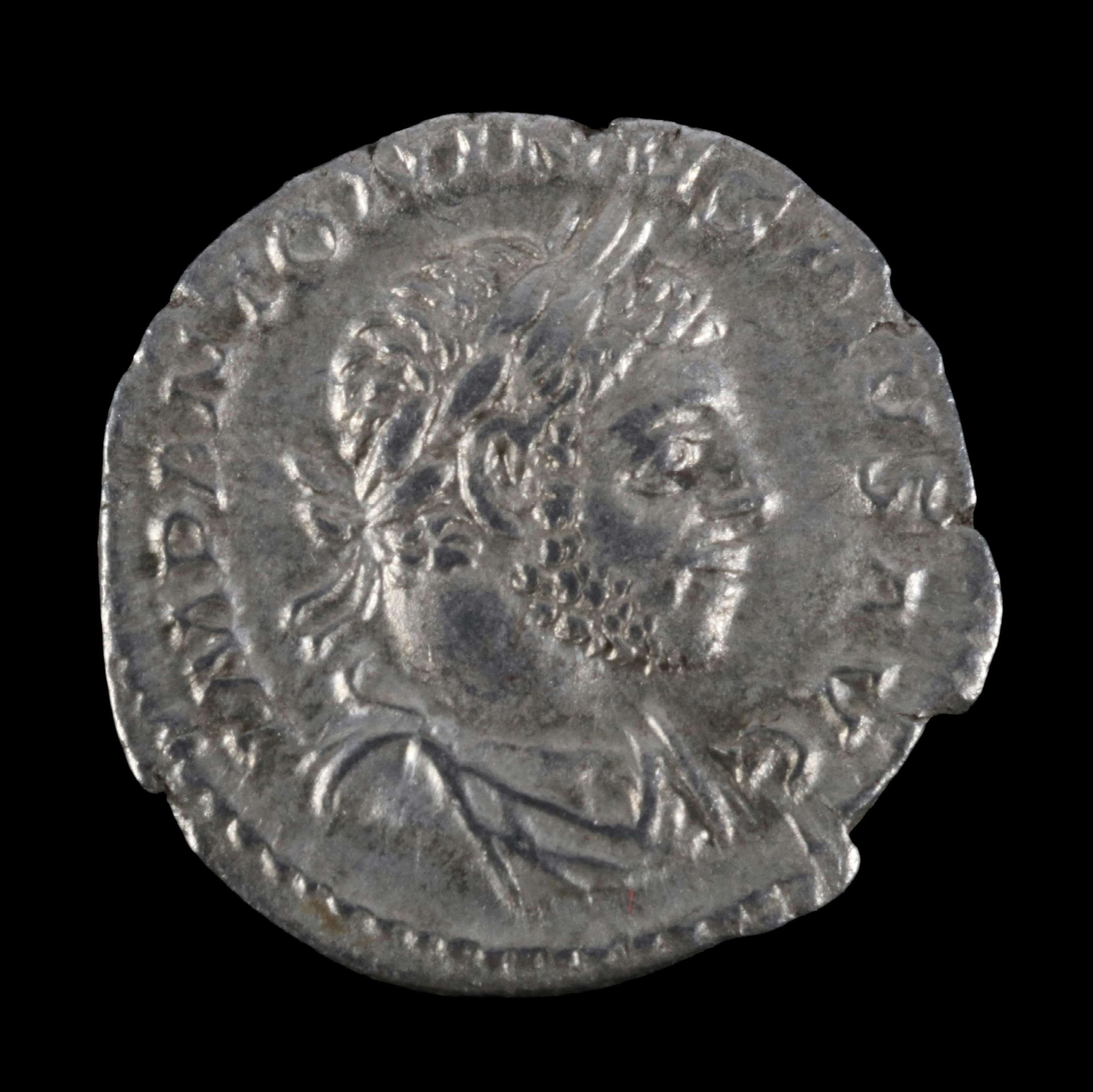 Ancient Roman Imperial AR Denarius Coin of Elagabalus, ca. 218 A.D.