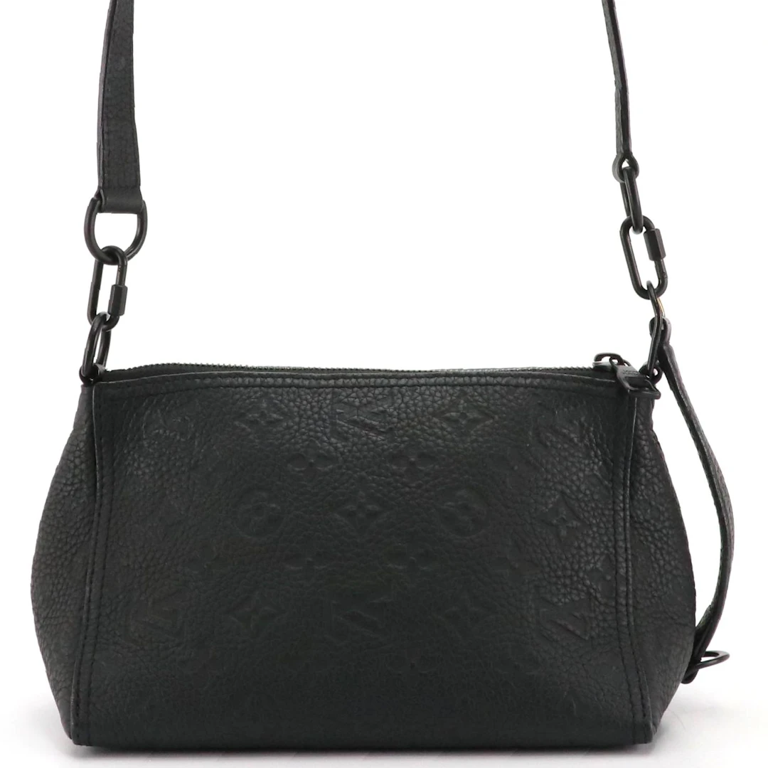 Louis Vuitton Triangle Messenger Crossbody Bag in Black Monogram Empreinte