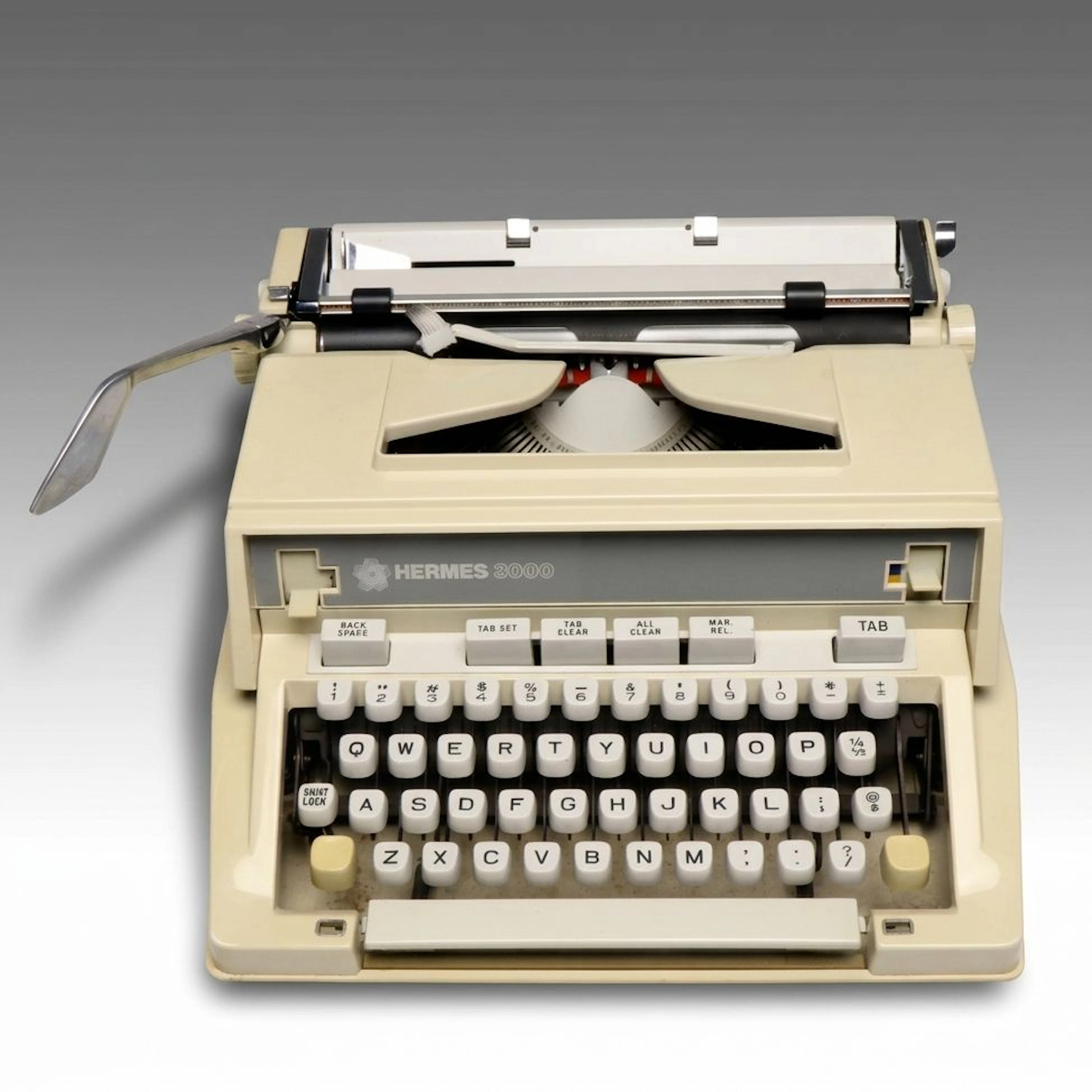 Hermes 3000 Portable Typewriter, Late 20th Century