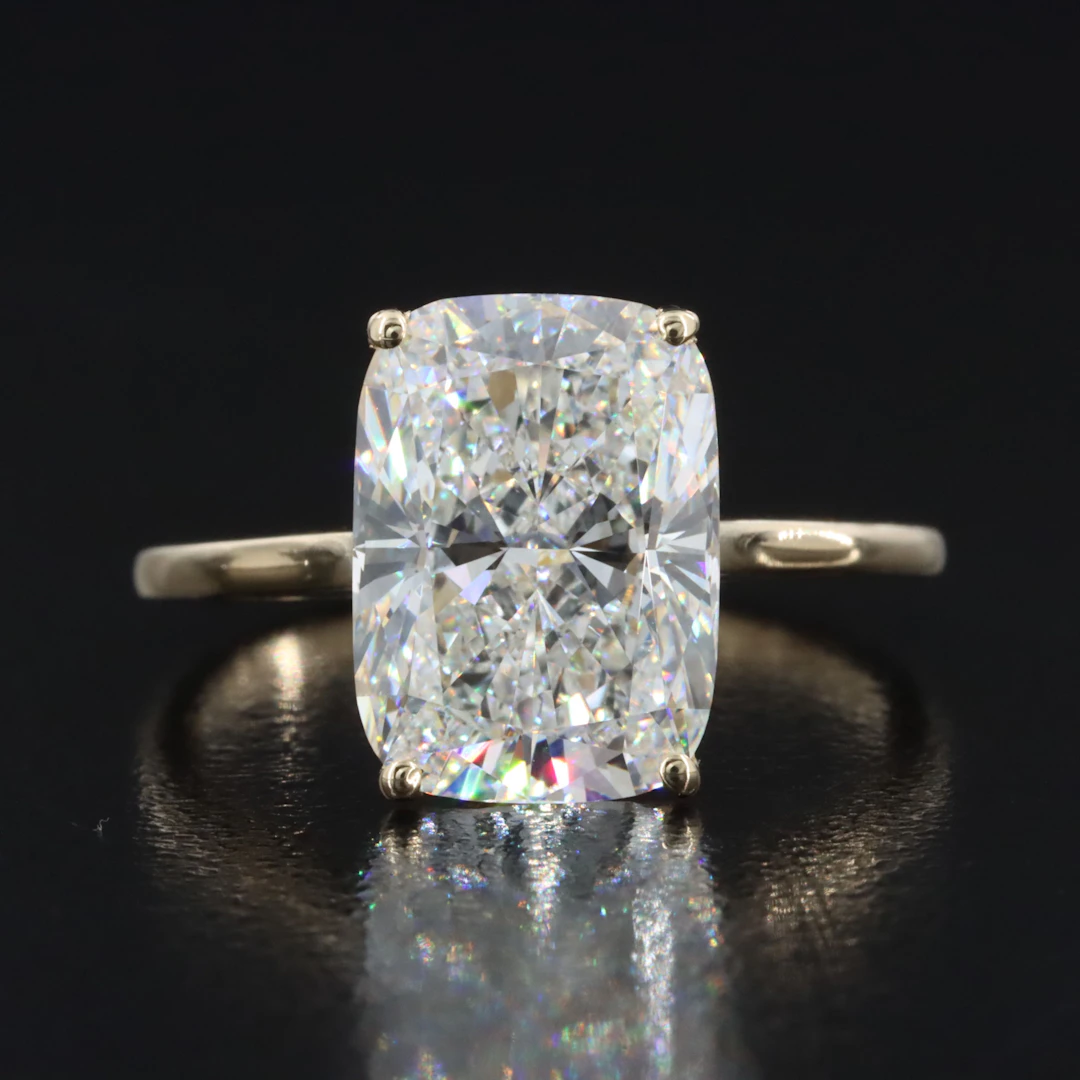 14K 5.01 CT Lab Grown Diamond Ring with IGI Report