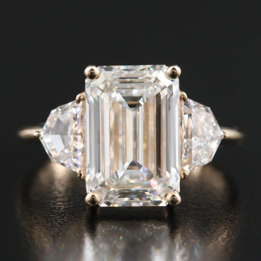 14K 5.53 CTW Lab Grown Diamond Ring with IGI Report