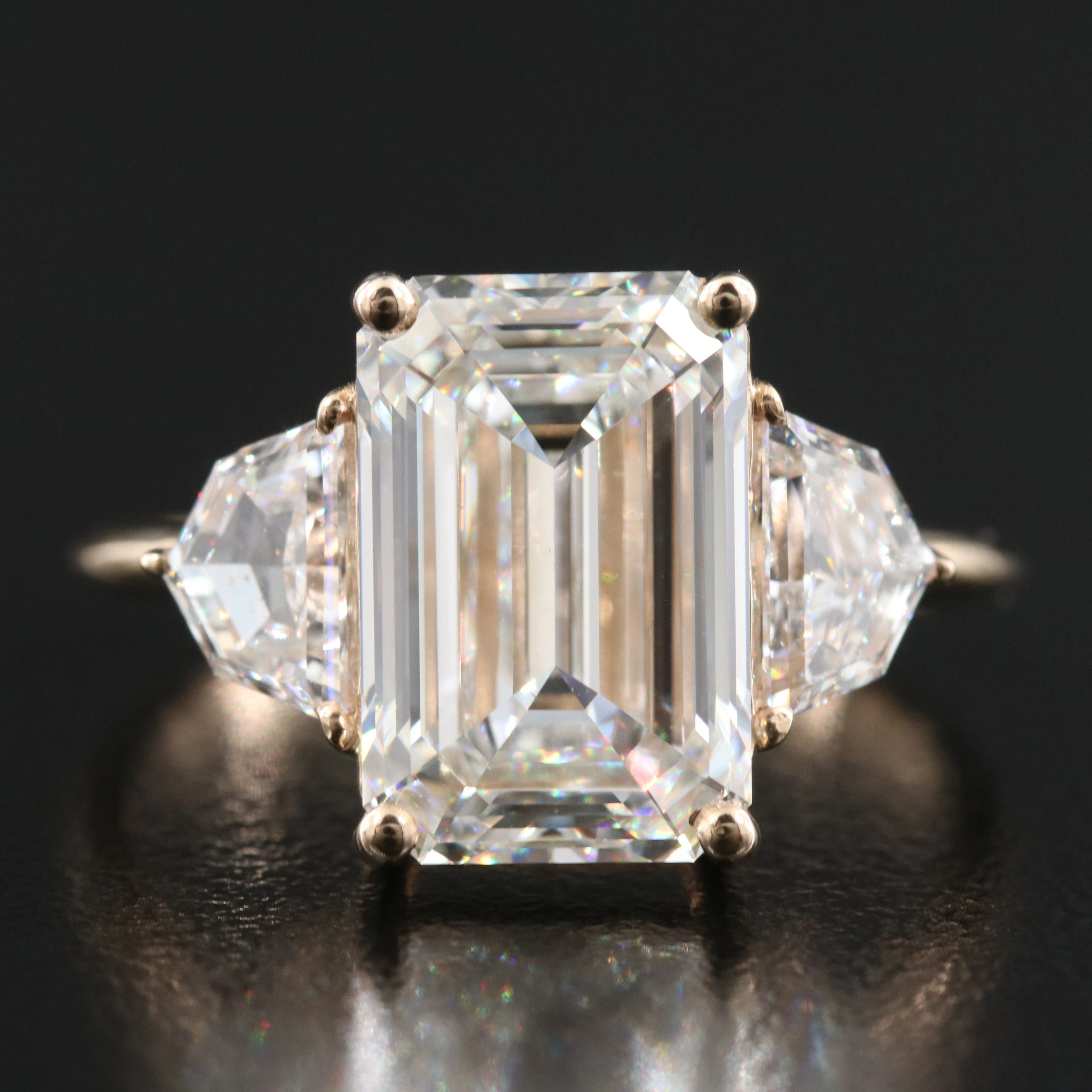 14K 5.53 CTW Lab Grown Diamond Ring with IGI Report