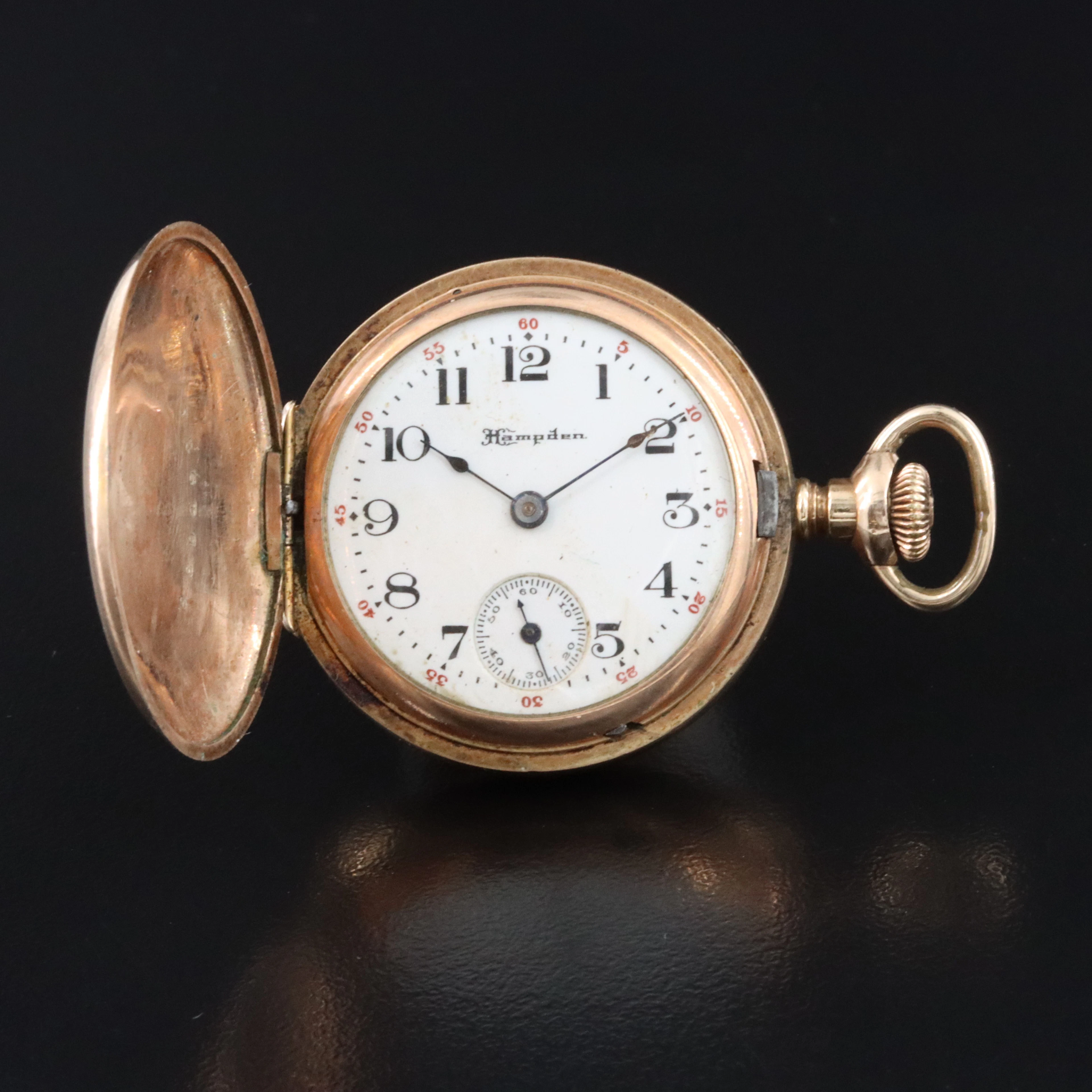 Hampden Gold-Filled Small Pocket Watch