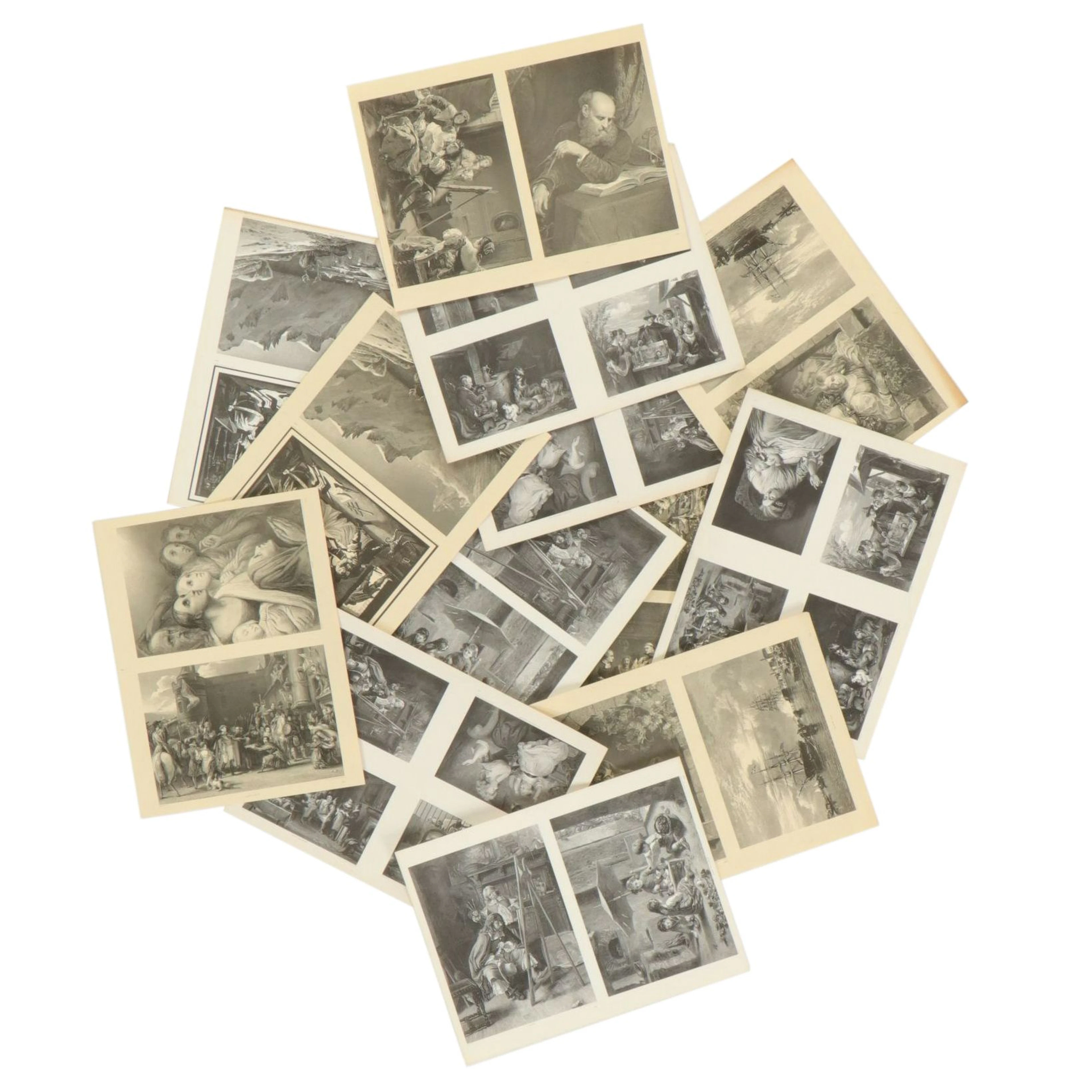 Uncut Lithograph Sheets "Brides of Venice," "The Astronomer" and More, 1970