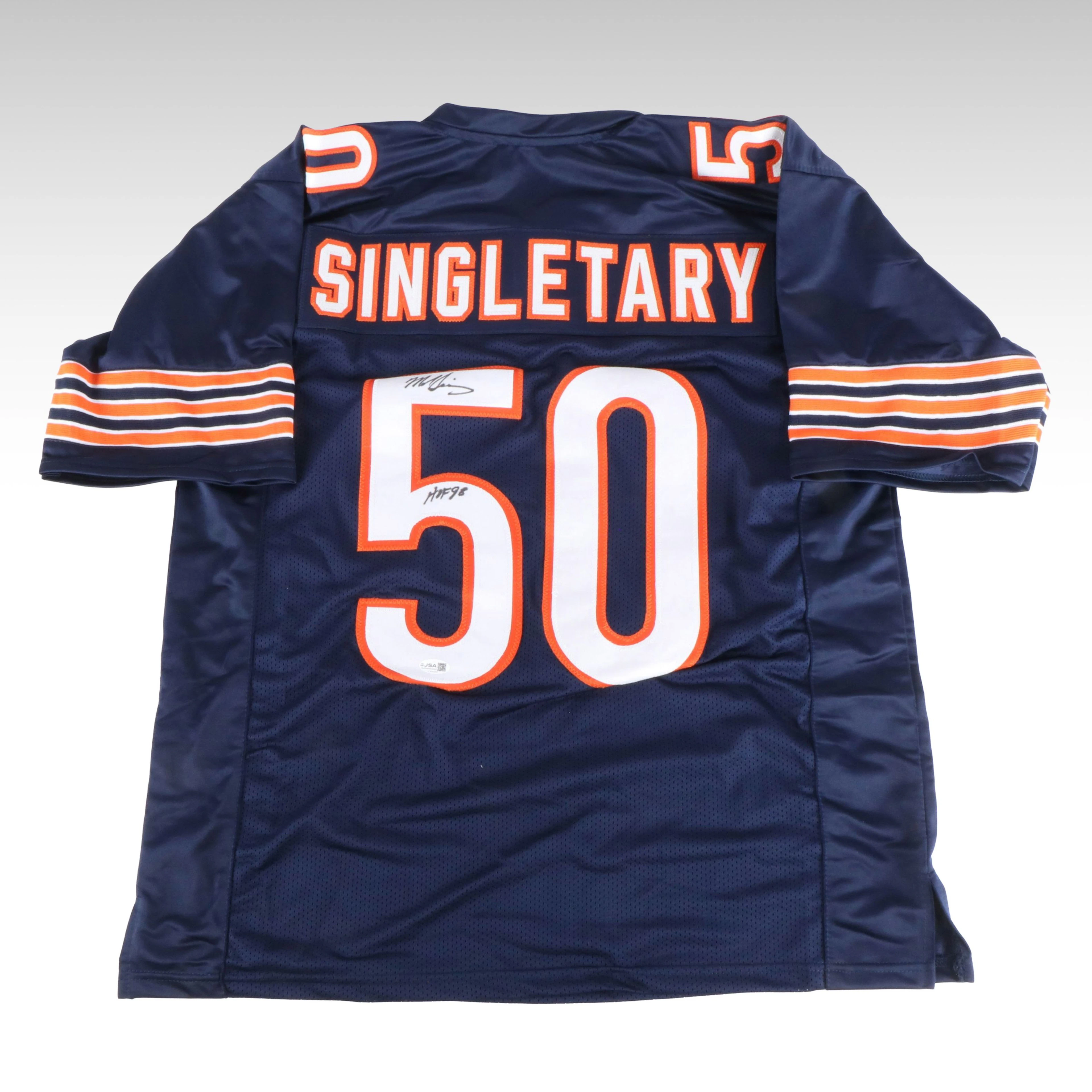 Mike Singletary Signed “HOF 98” Chicago Bears Football Jersey, JSA
