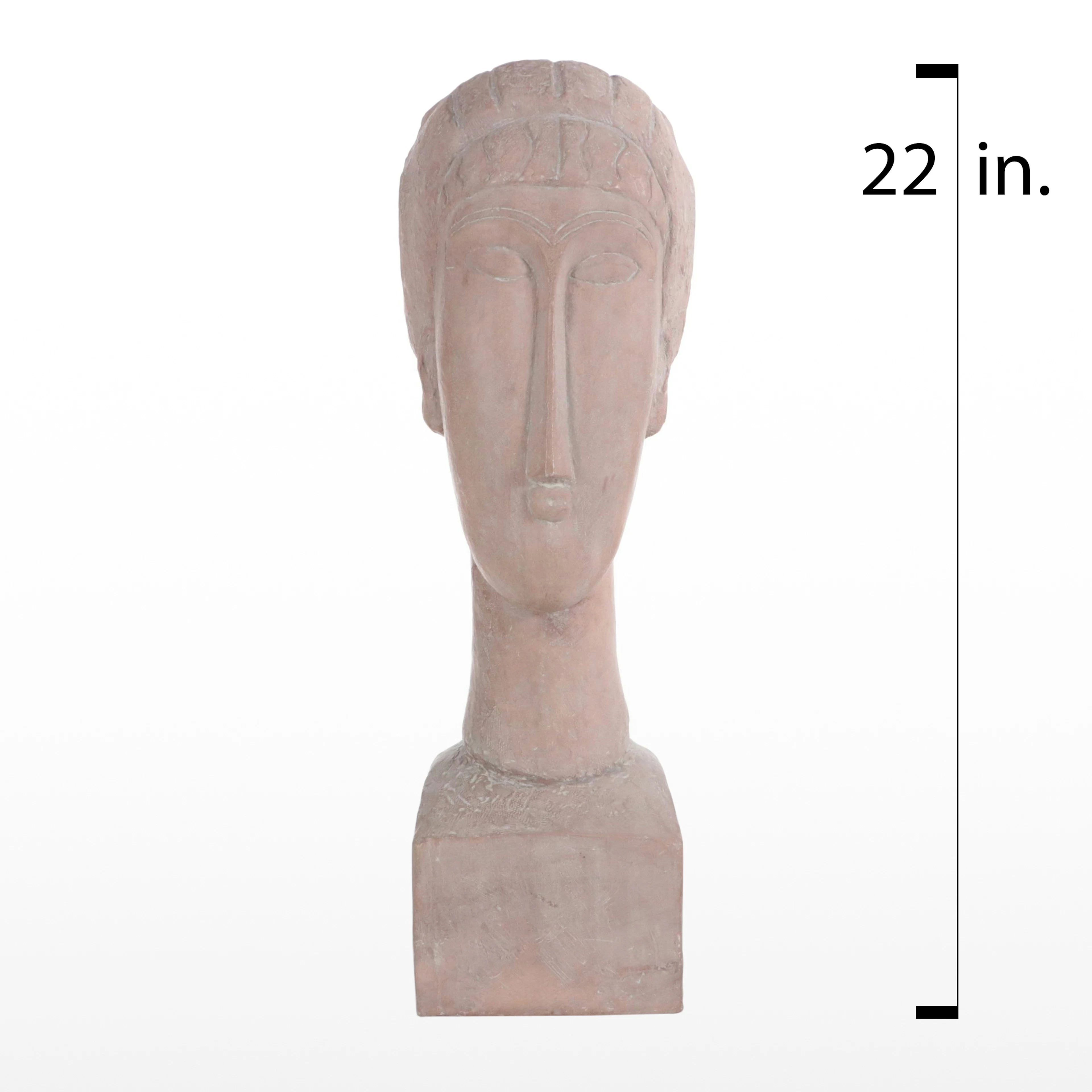After Amedeo Modigliani "Tête de Femme" Cast Plaster Sculpture