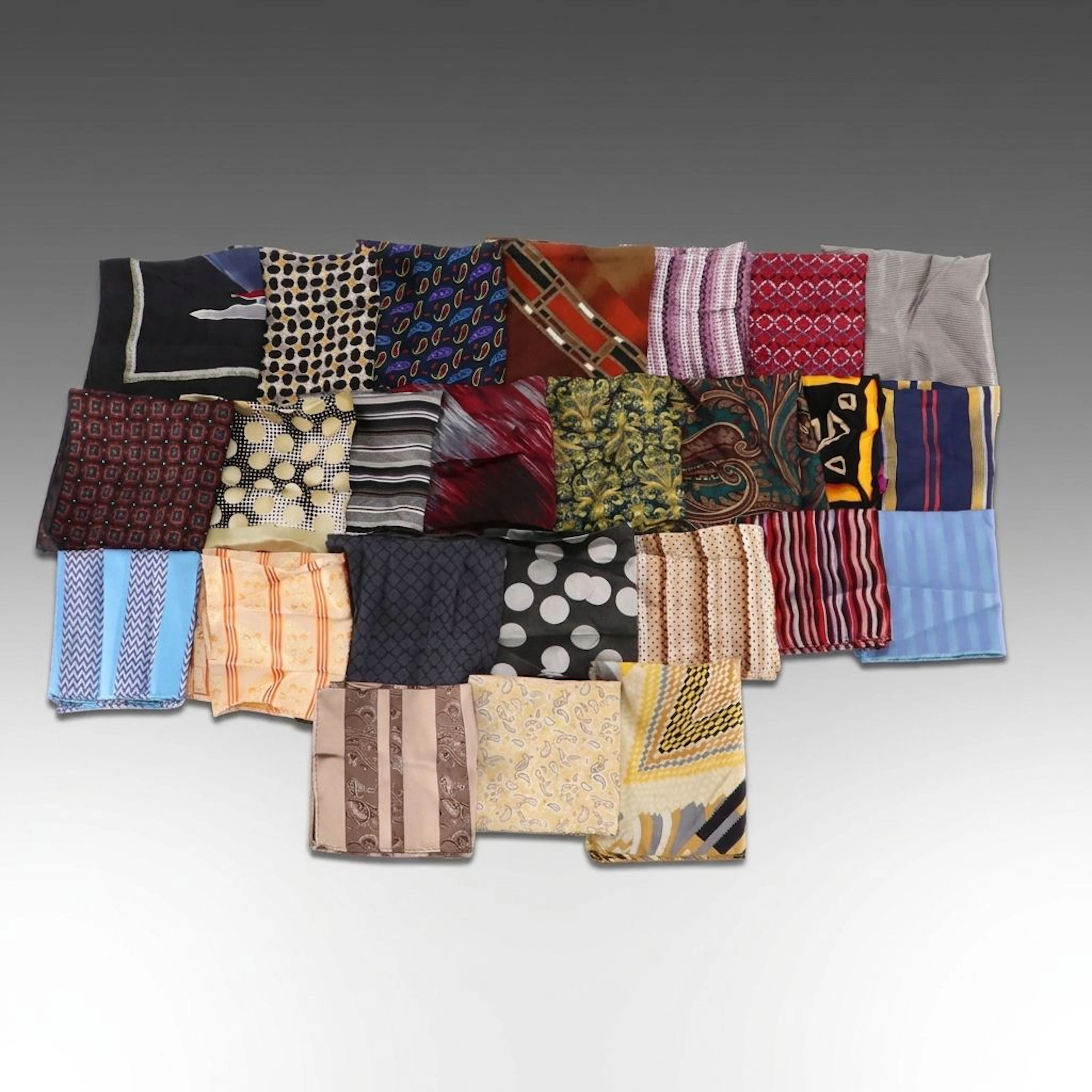 Patterned Silk Scarves