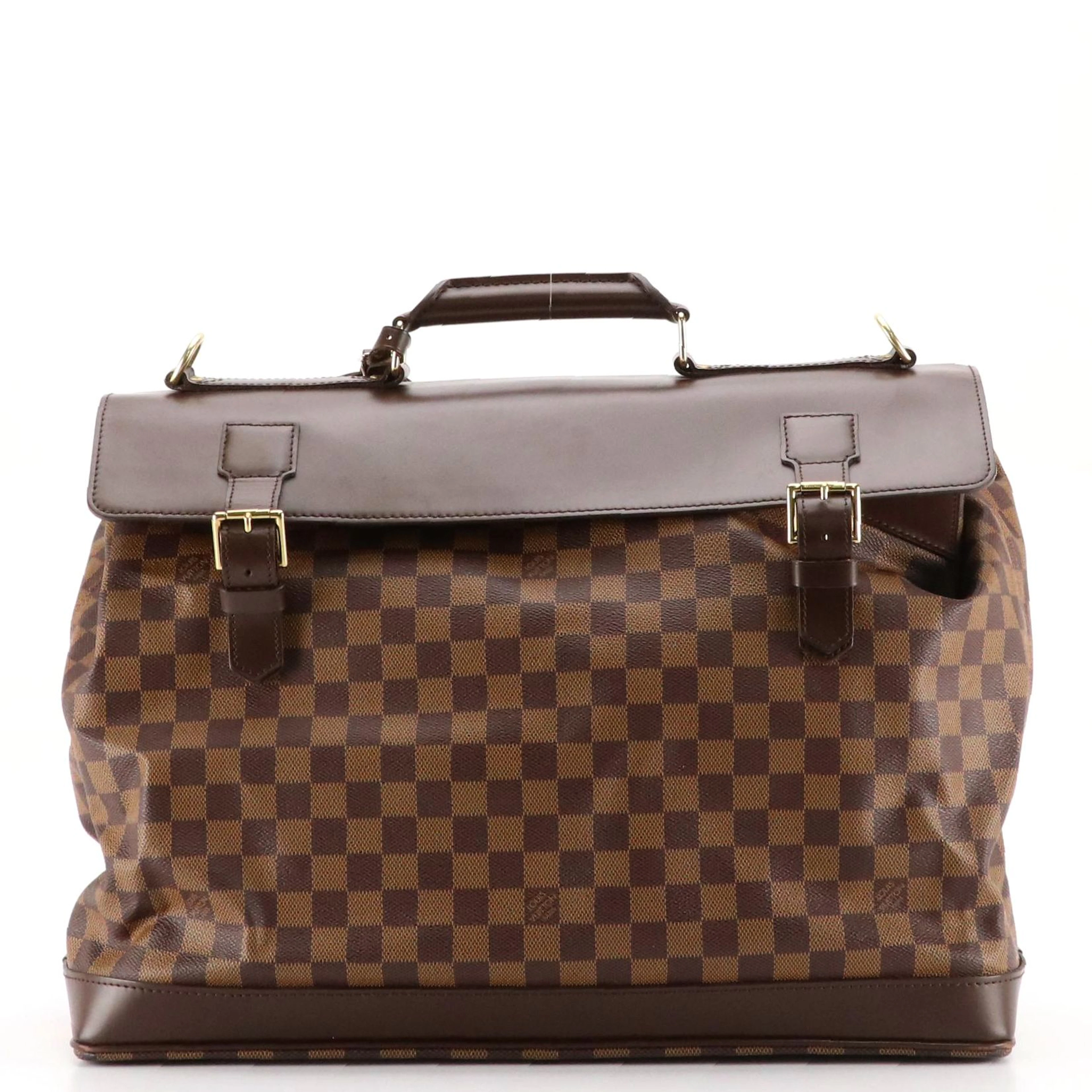 Louis Vuitton West End PM Travel Bag in Damier Ebene Canvas and Leather