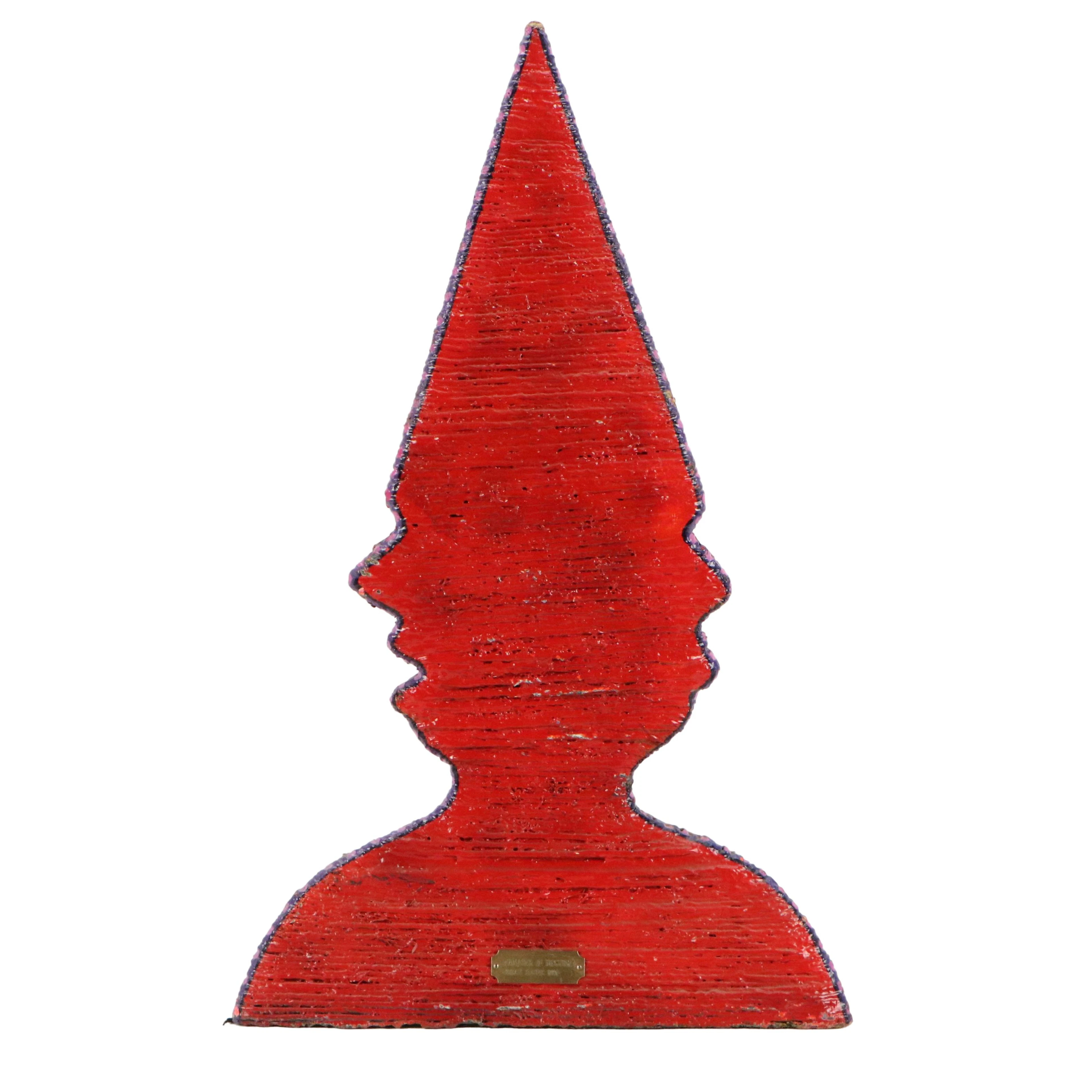 George R. Bucher Abstract Wrapped Twine Figural Sculpture "Manager in Disguise"