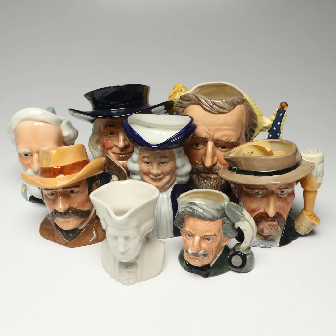 "Mark Twain," "Mr. Quaker," "Wyatt Earp," and More Ceramic Toby Jugs