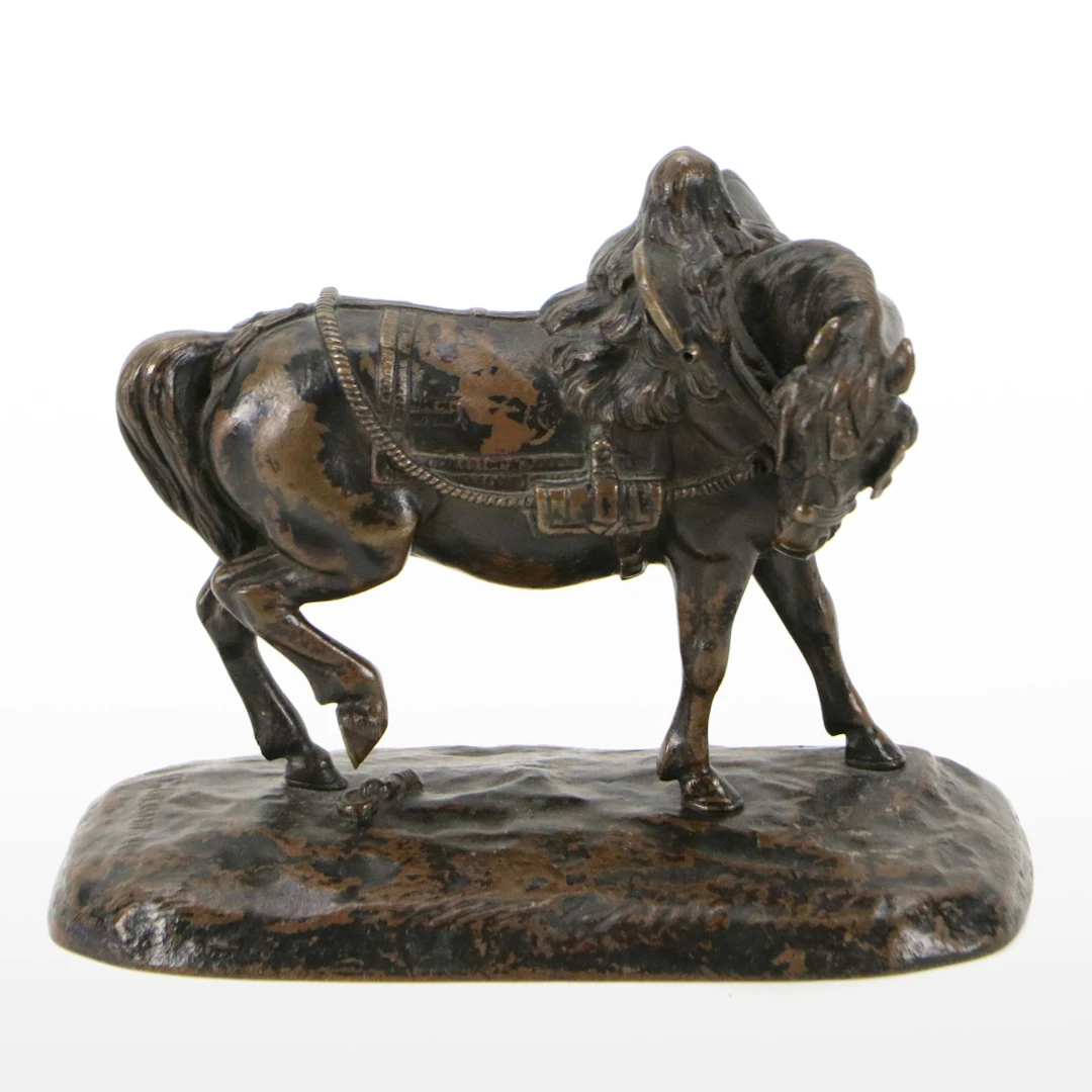 After Jean-François-Théodore Getcher Bronze Sculpture of Horse, 19th to 20th C.