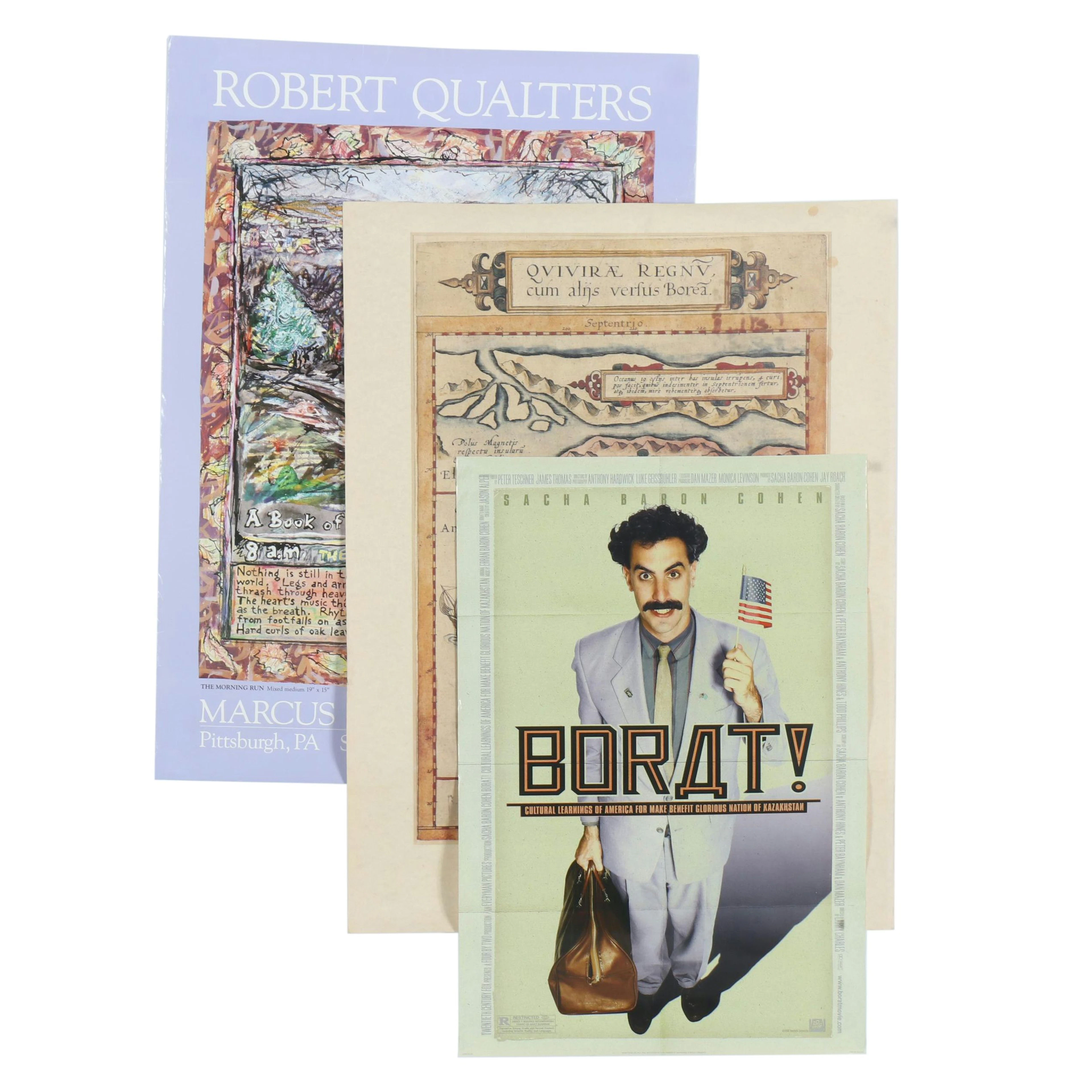 Quivira Wines Map Poster, Robert Qualters Gallery Poster, "Borat" Posters