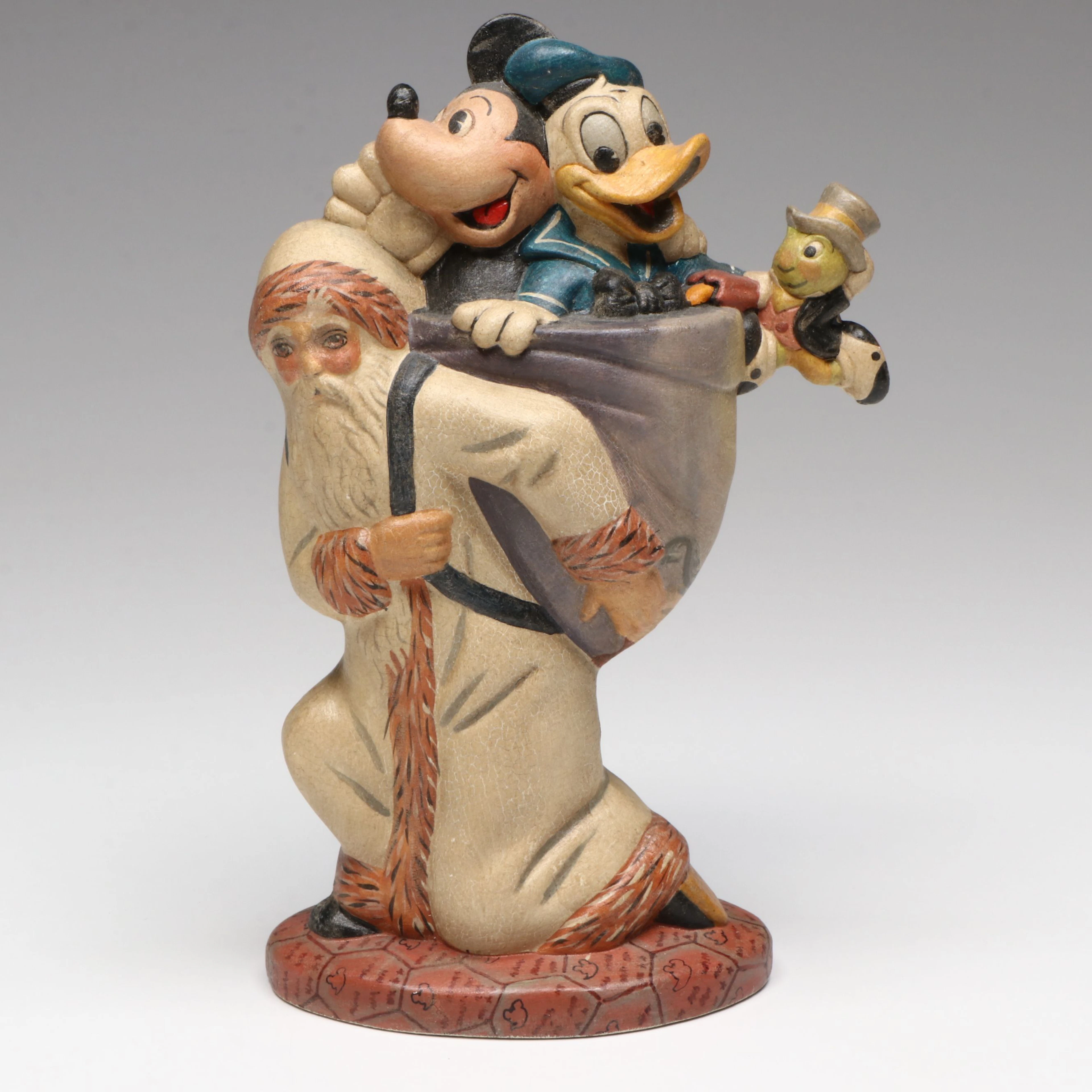 Vaillancourt Folk Art for Walt Disney World Chalkware Santa, 1999