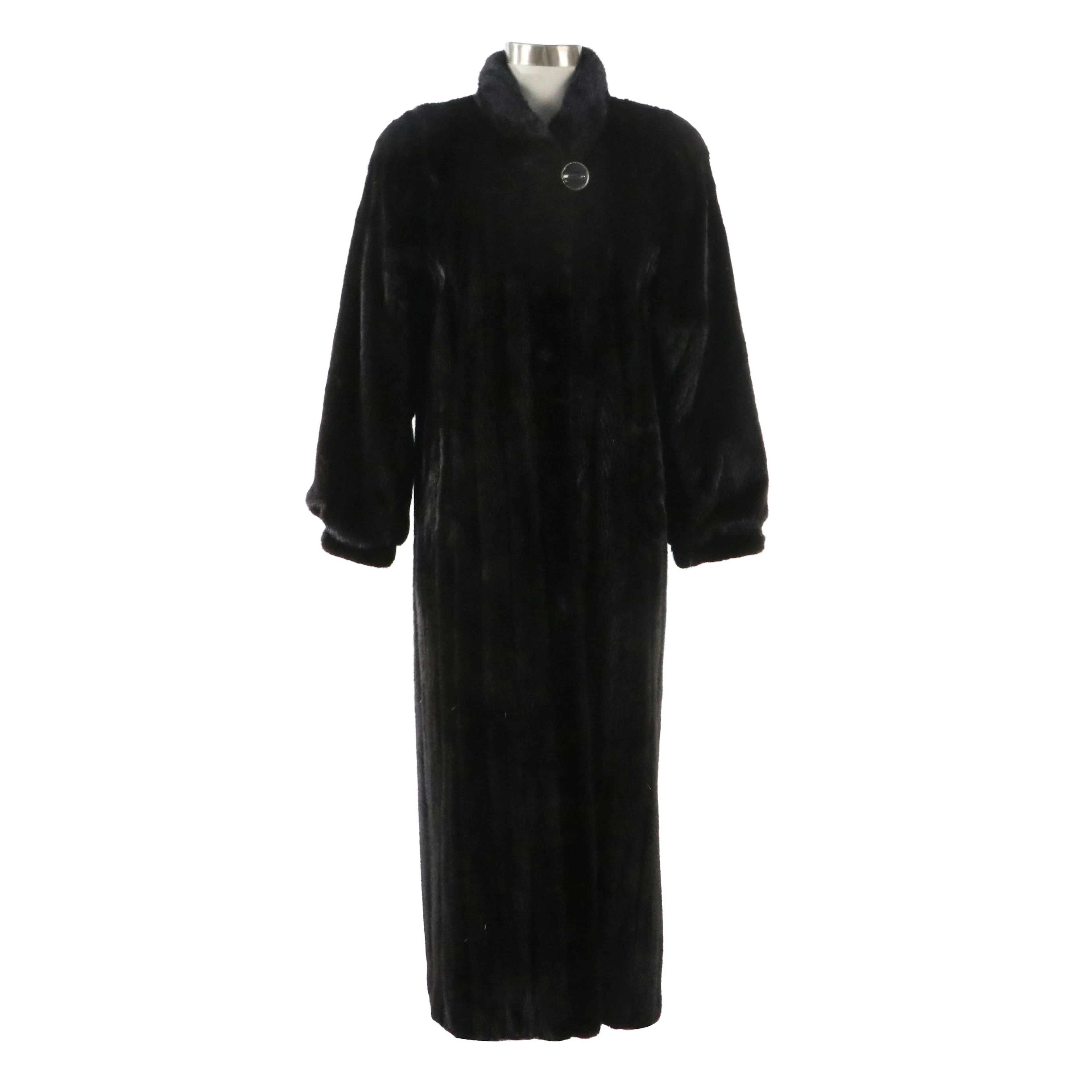 Perry Ellis by Kotsovos Full Length Mink Fur Coat