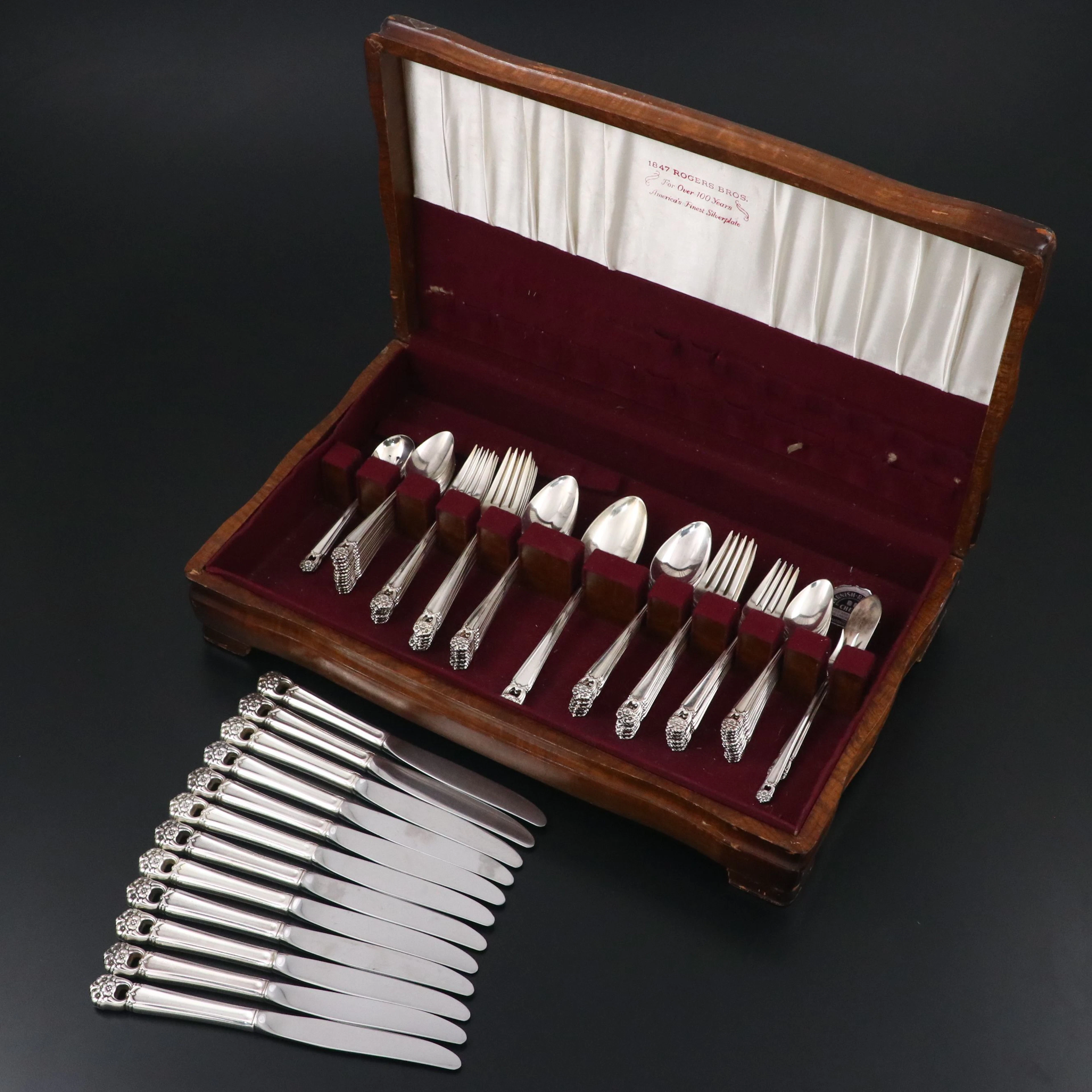 Rogers Bros "Eternally Yours" Silver Plate Flatware