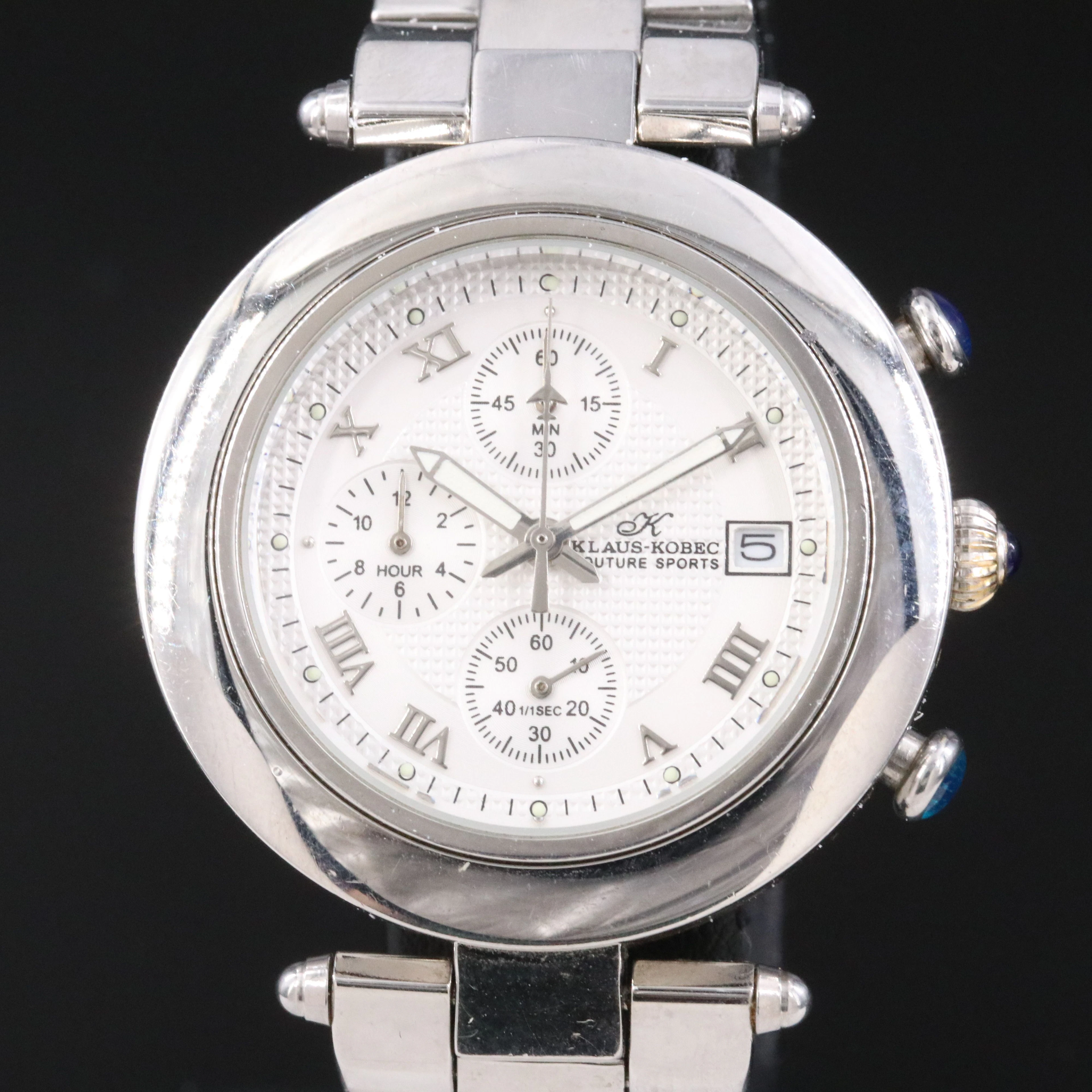 Klaus - Kobec Couture Sports Chronograph Stainless Steel Quartz Watch #KKG1913