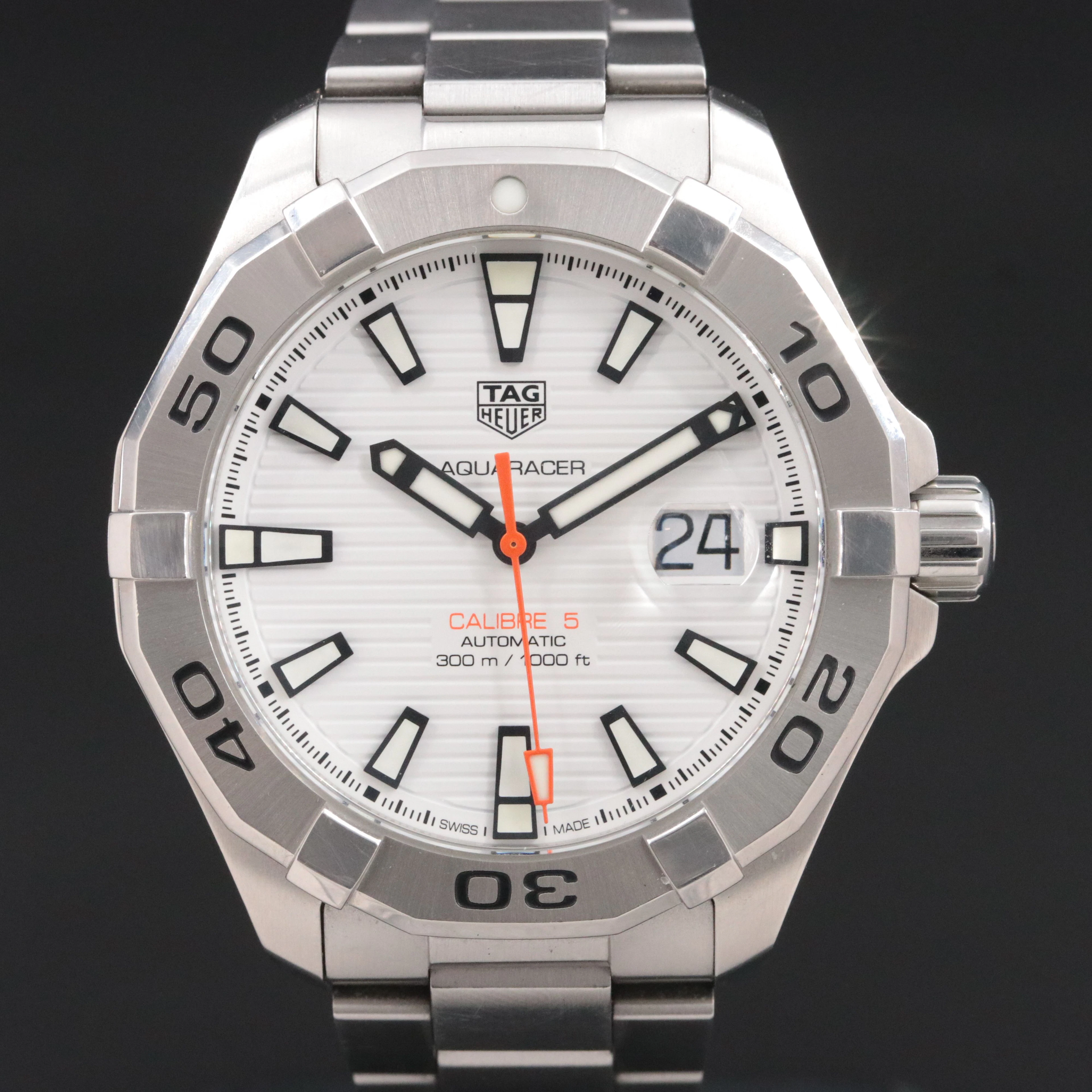 TAG Heuer Aquaracer Calibre 5 Automatic Steel Watch Ref. WAY2013
