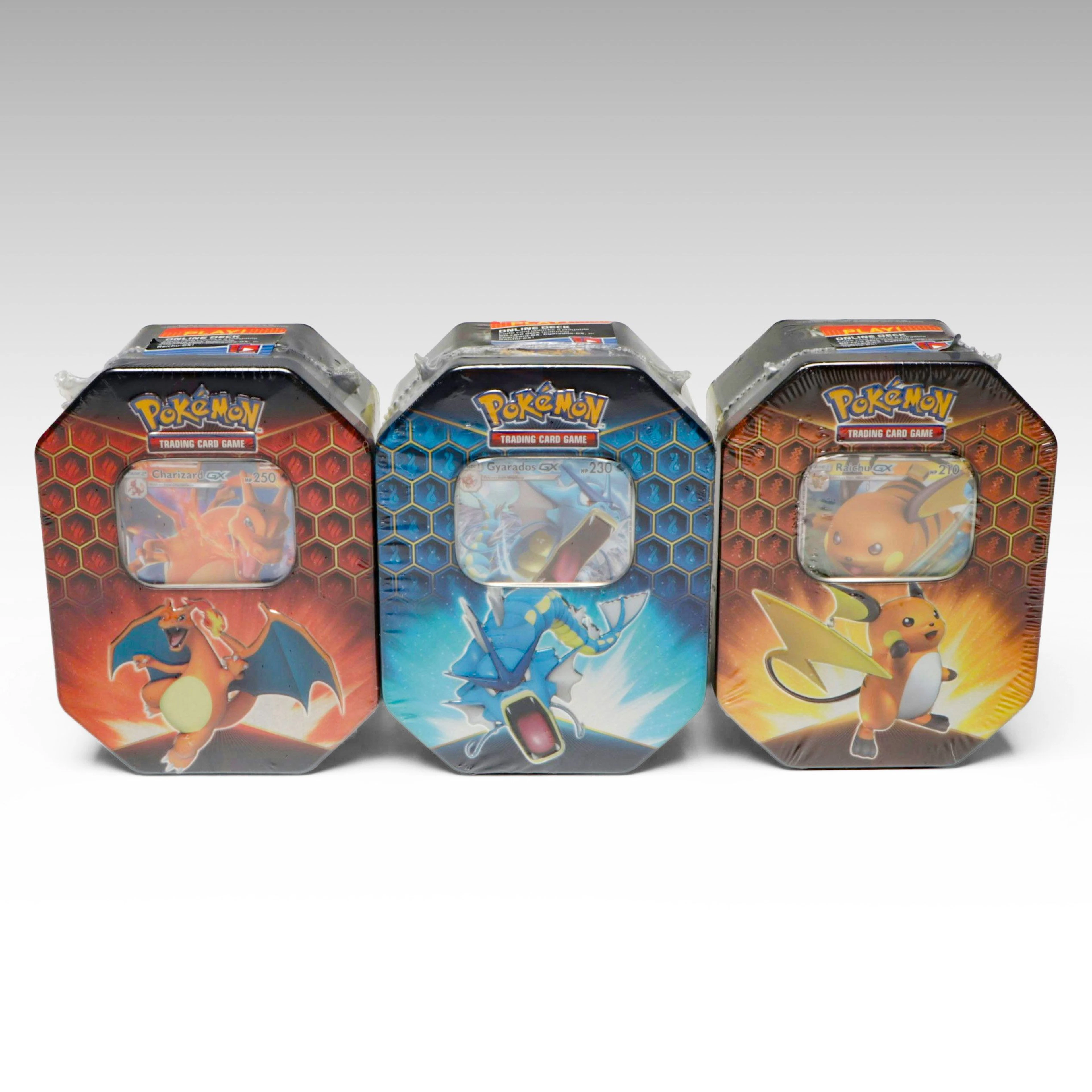 Sealed Hidden Fates Pokémon Trading Card Tins, 2019