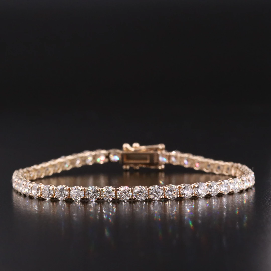 14K 7.28 CTW Diamond Line Bracelet