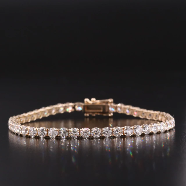 14K 7.28 CTW Diamond Line Bracelet