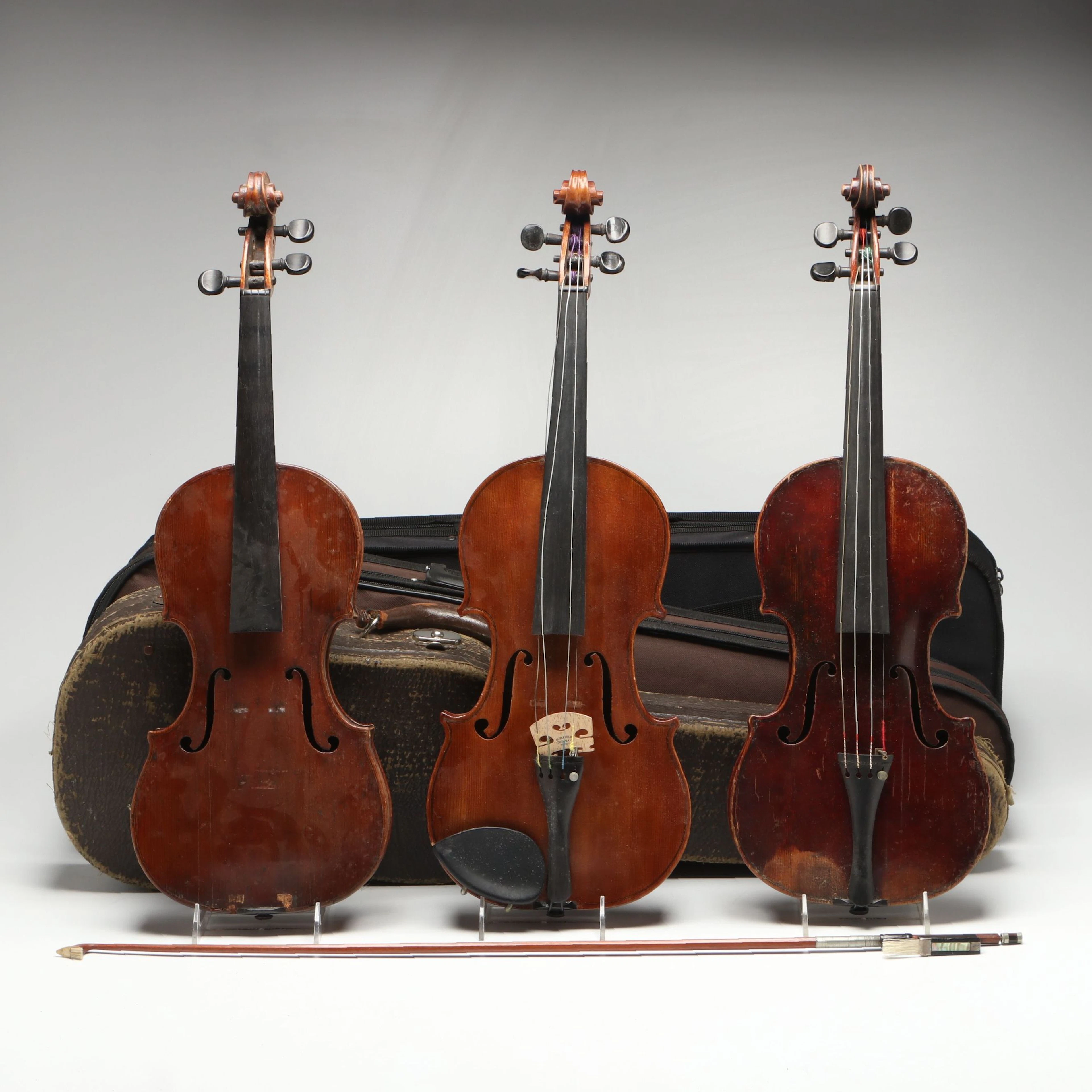 Joannes Baptista Copy and More Wooden 4/4 Violins with Cases