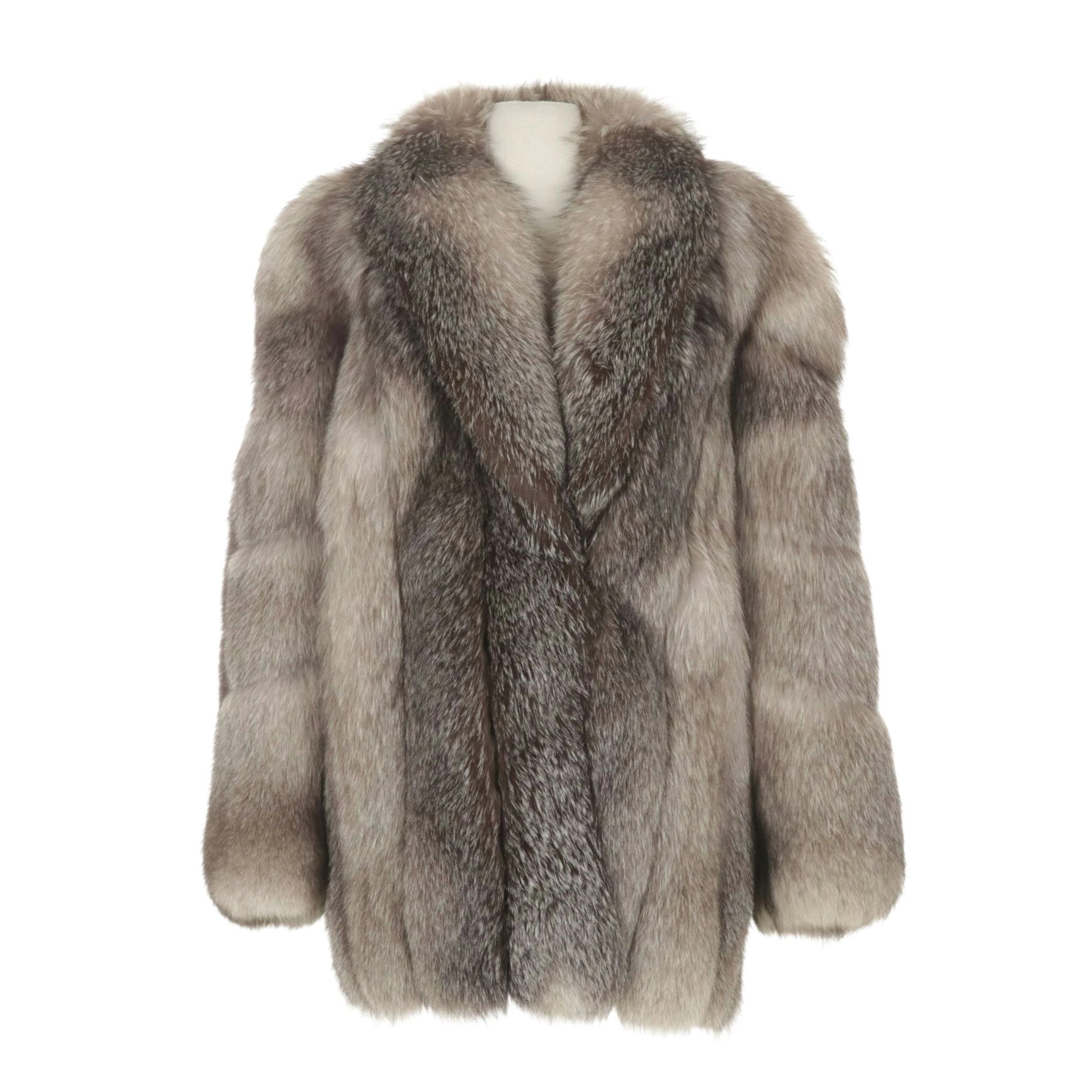 Platinum Fox Fur Jacket by El-Mars