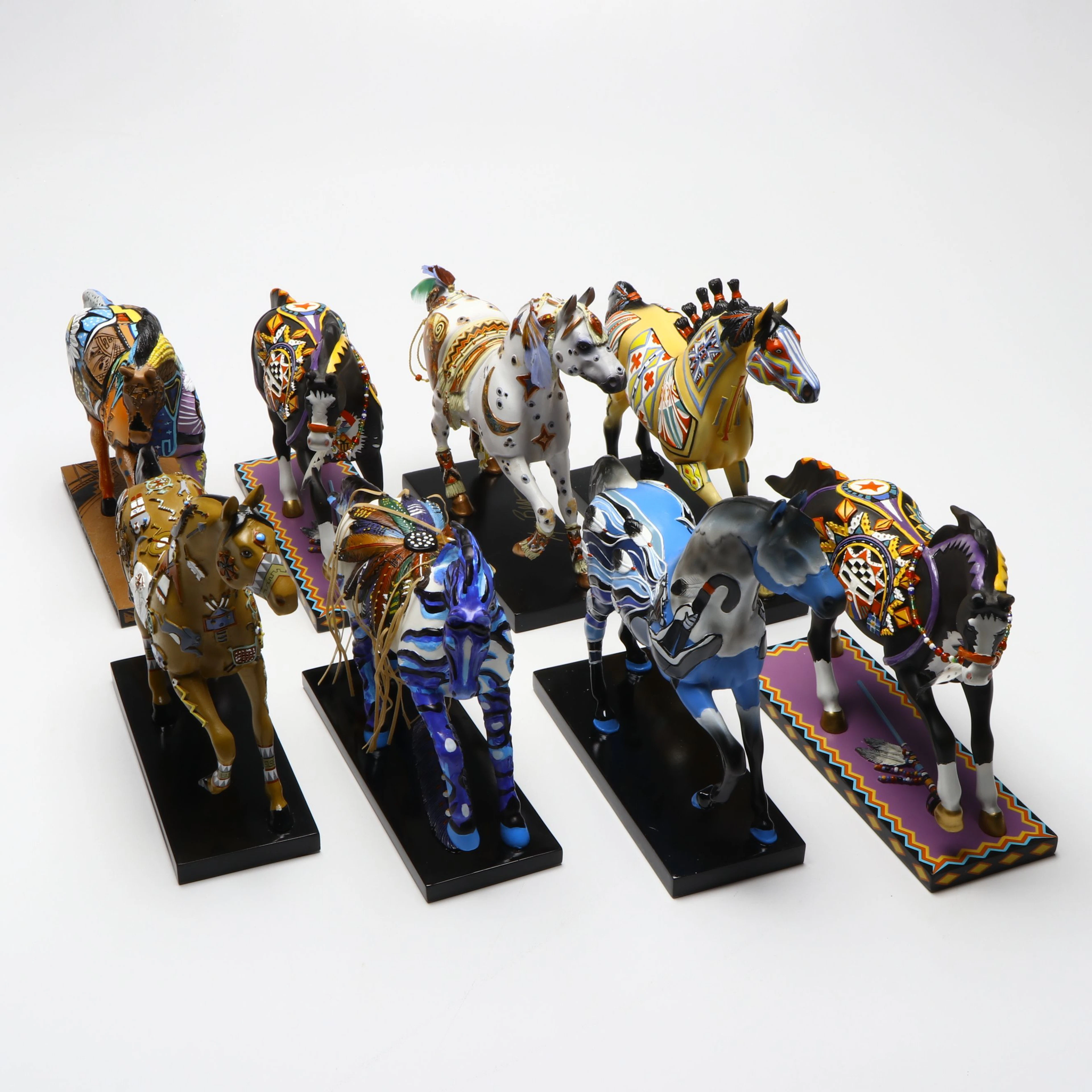 Trail of Painted Ponies Artist Signed "Wei-Tou" with More Models