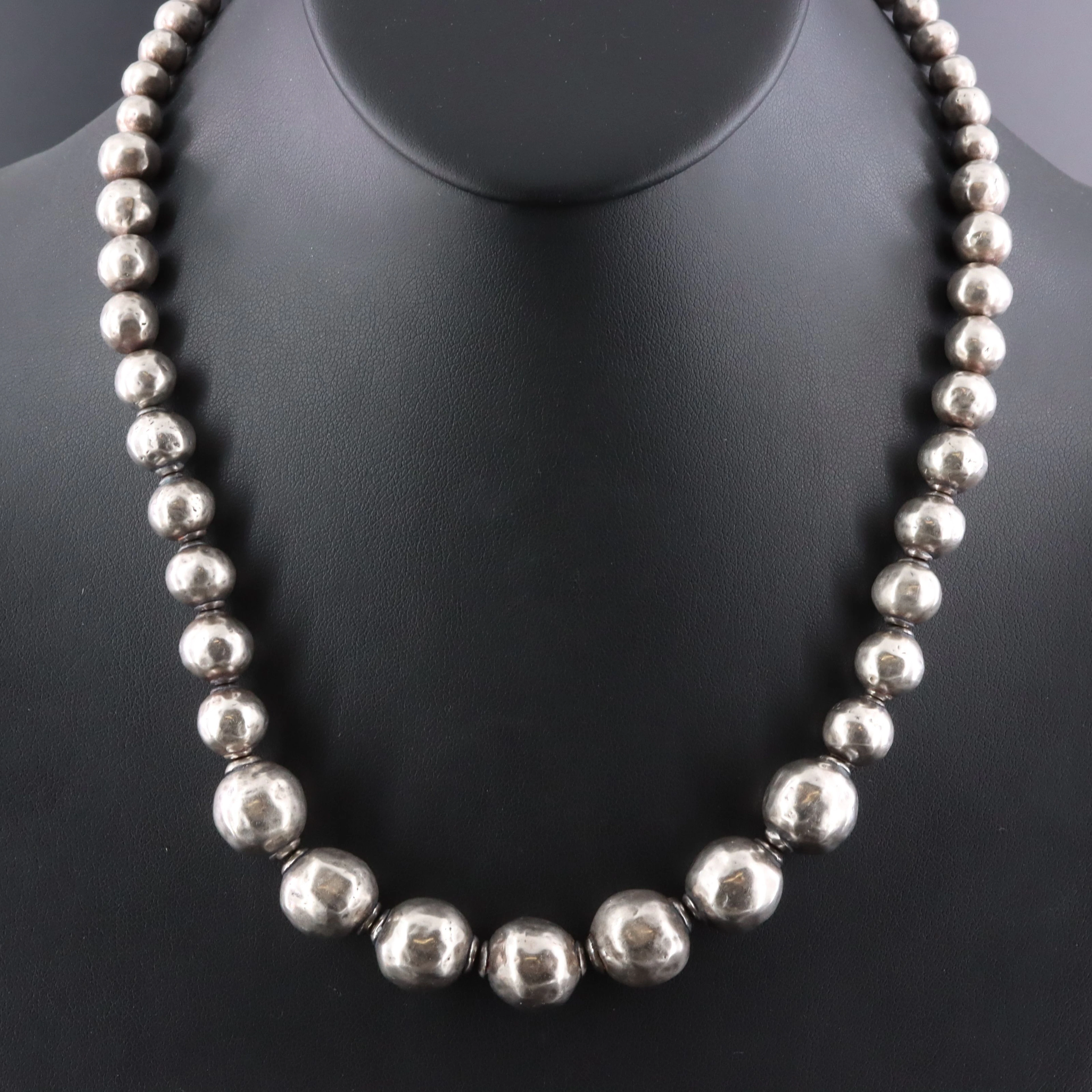 Silpada Sterling Graduated Bead Necklace