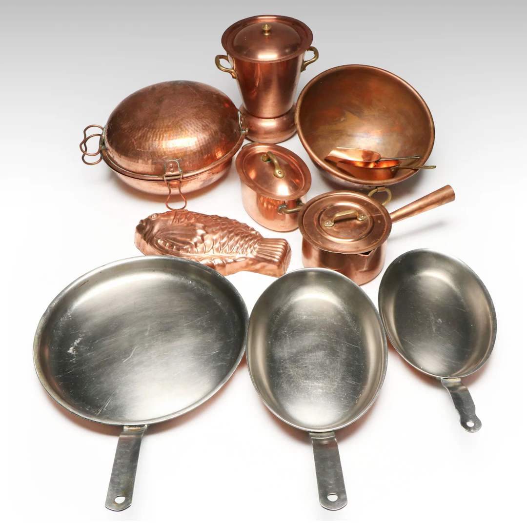 French, Portuguese and Italian Copper Cookware Featuring E. Dehillerin and More