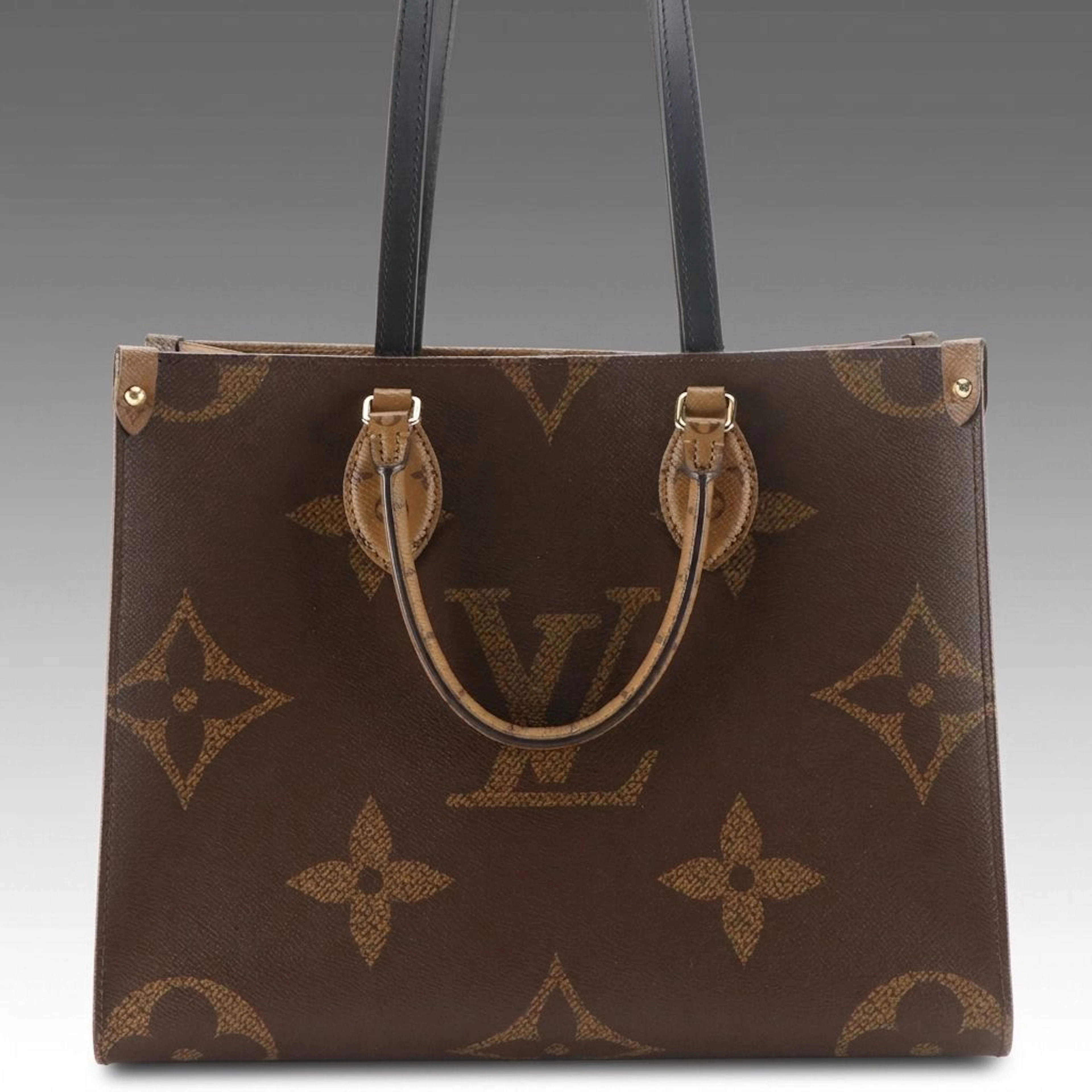 Louis Vuitton OnTheGo MM Two-Way Tote Bag in Giant Monogram Canvas with Box