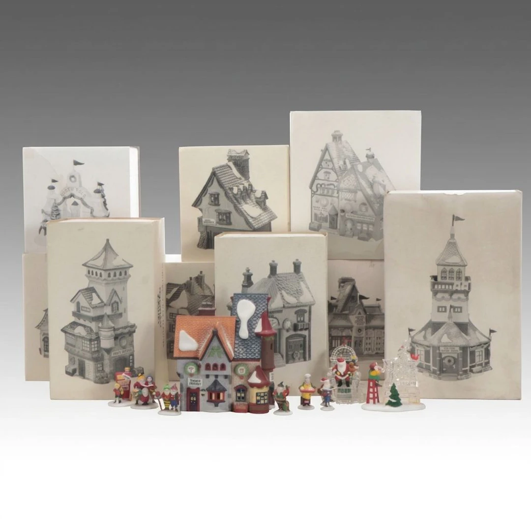 Department 56 "Santa's Workshop" and More North Pole Series Village Décor