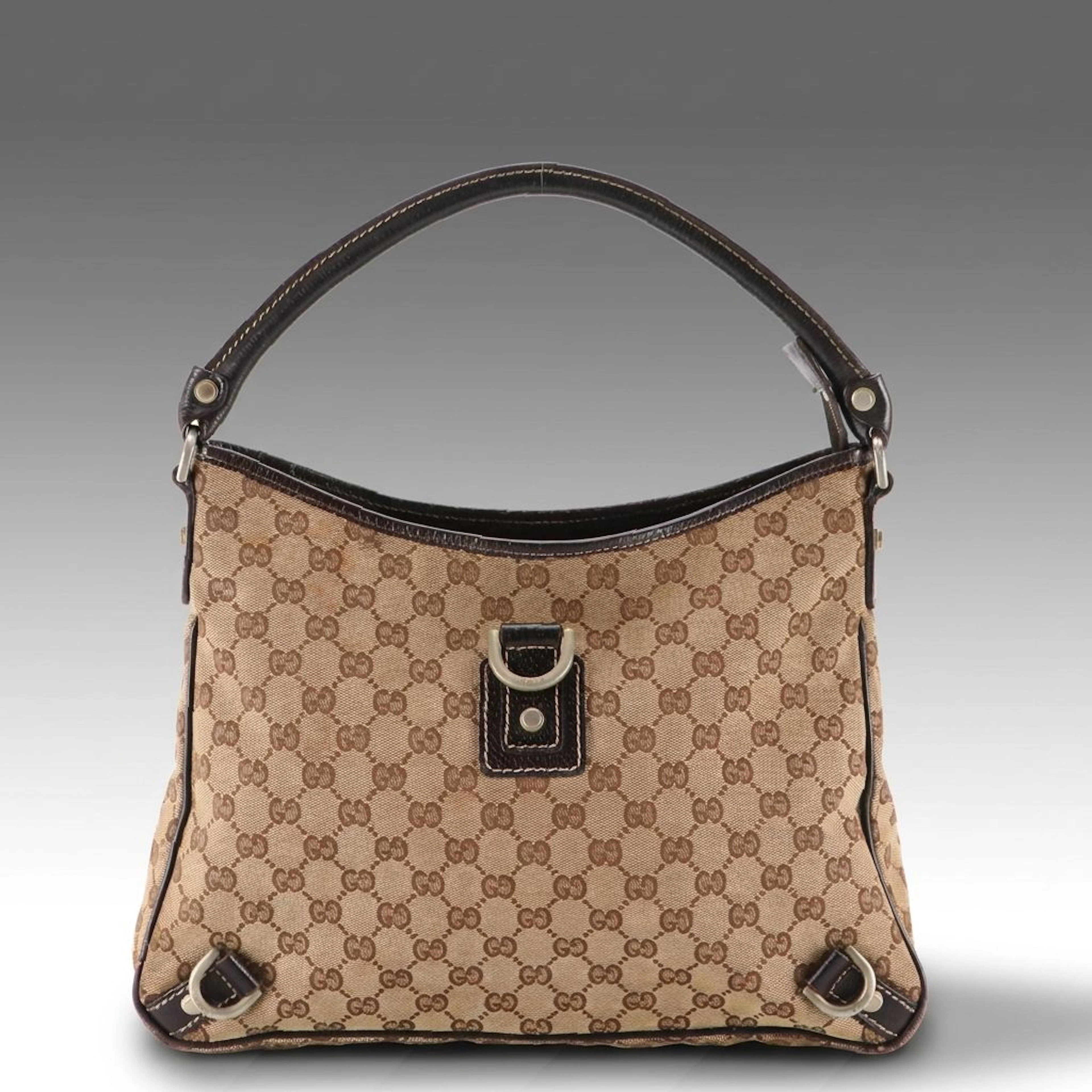 Gucci Abbey D-Ring Medium Hobo Bag in GG Canvas