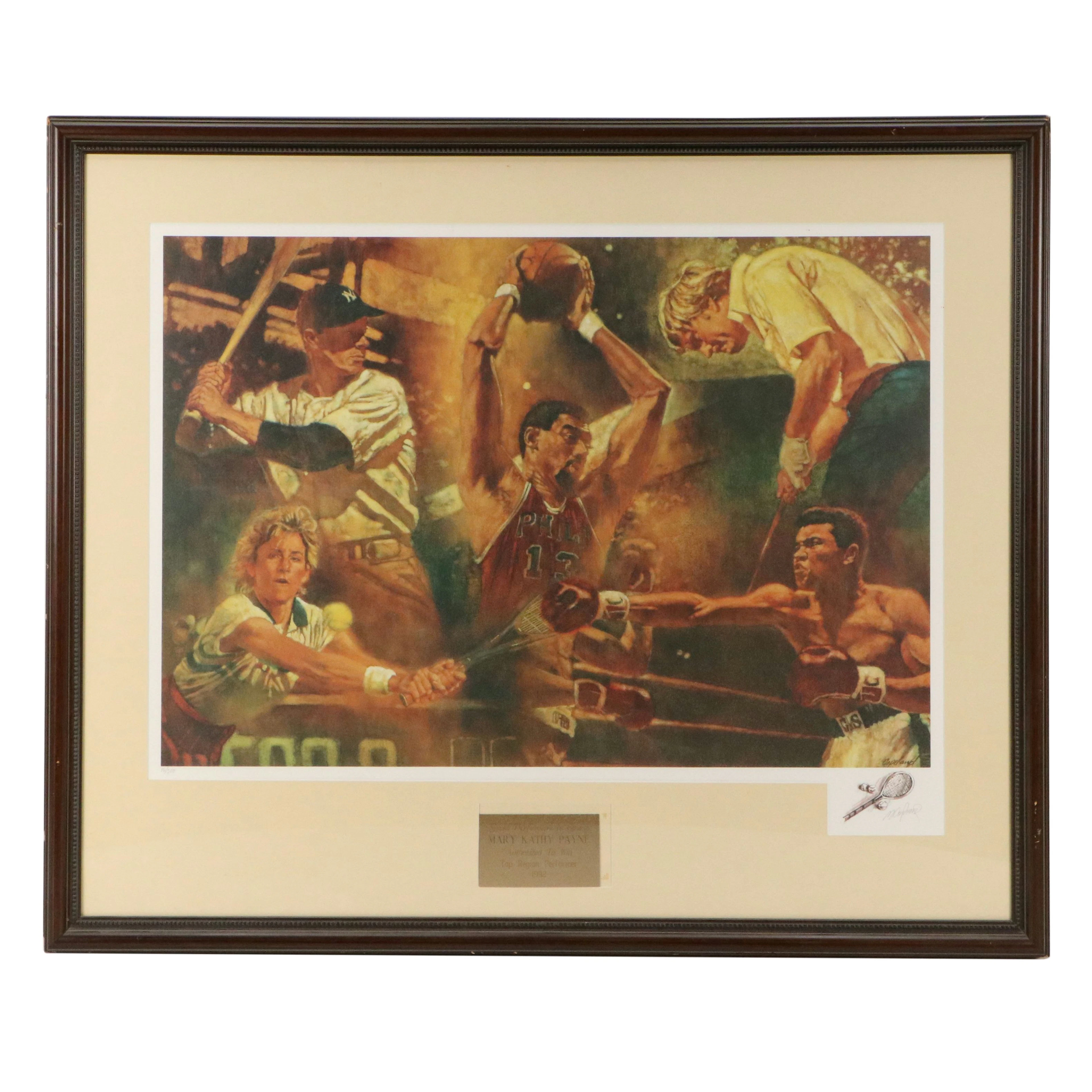 Gregory Copeland Offset Lithograph "Authorized to Win," Late 20th Century