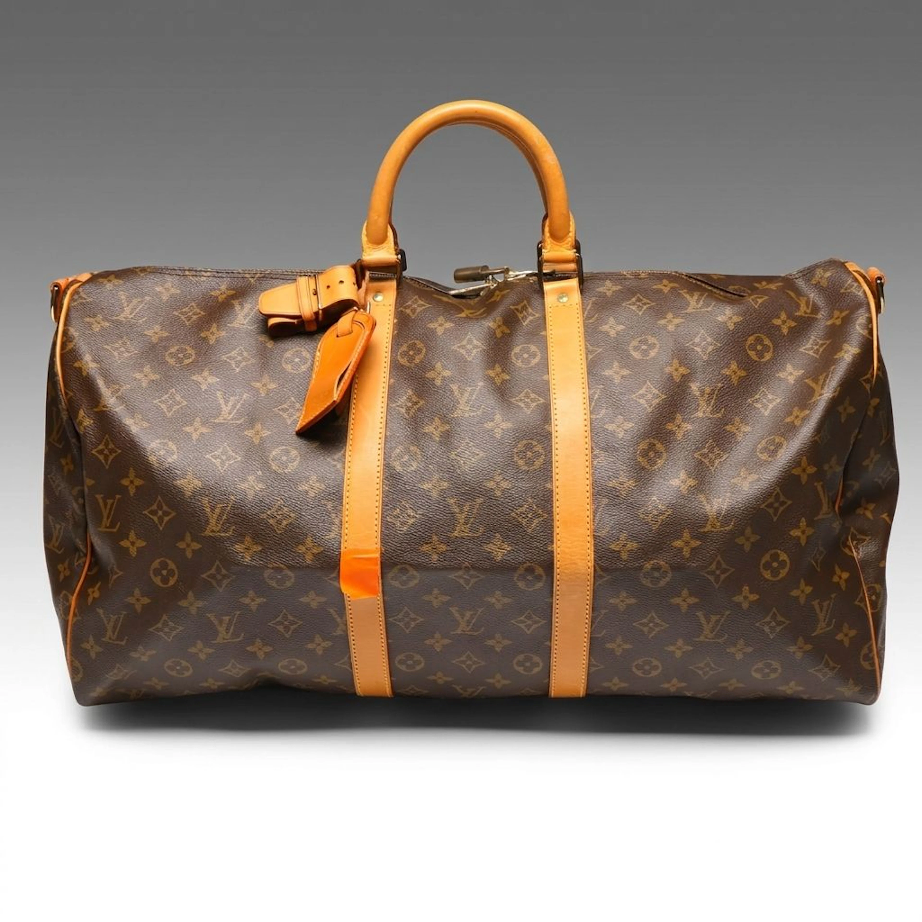Louis Vuitton Keepall 55 Bandoulière Duffle Bag in Monogram Canvas and Leather