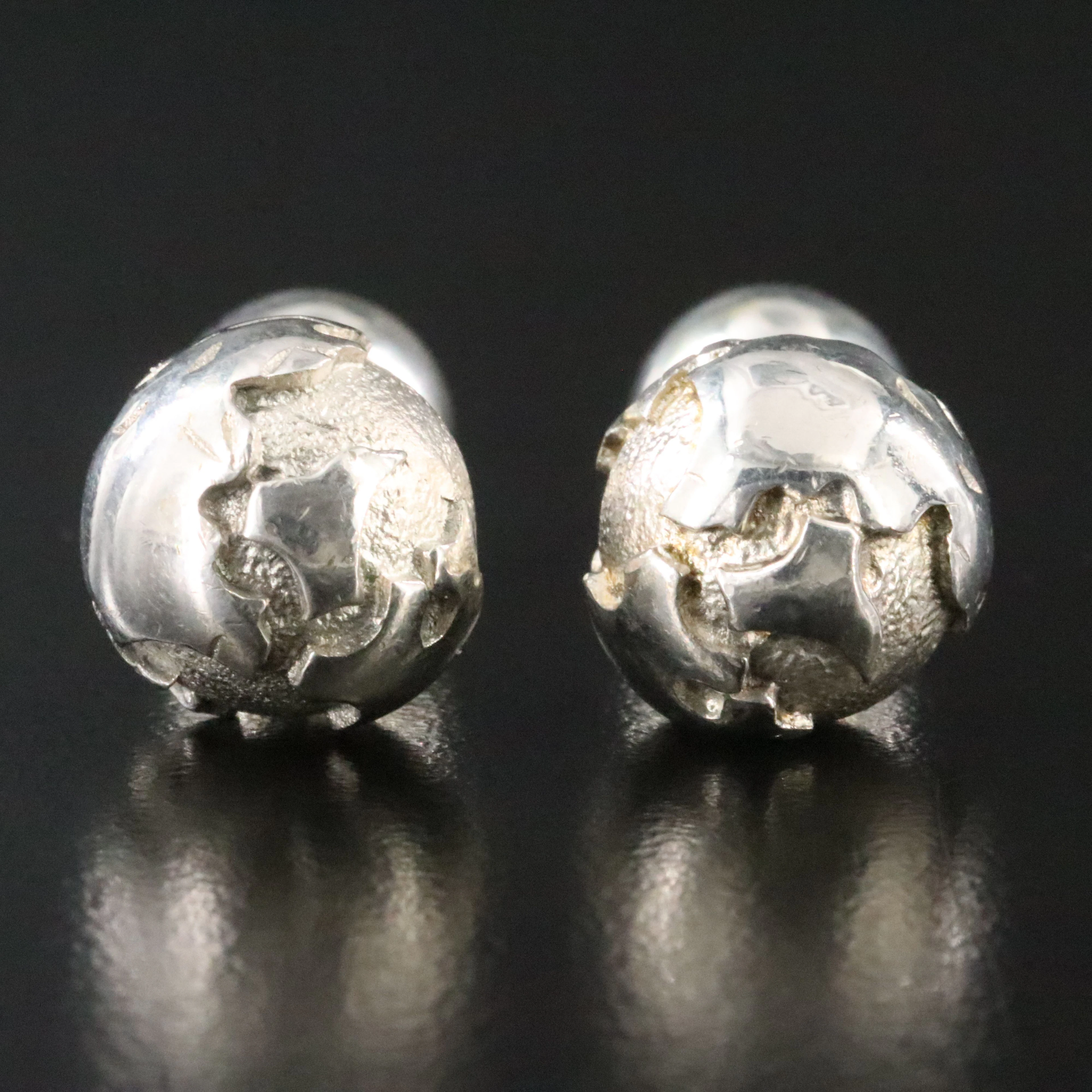 Tiffany & Co. Sterling Globe Cufflinks