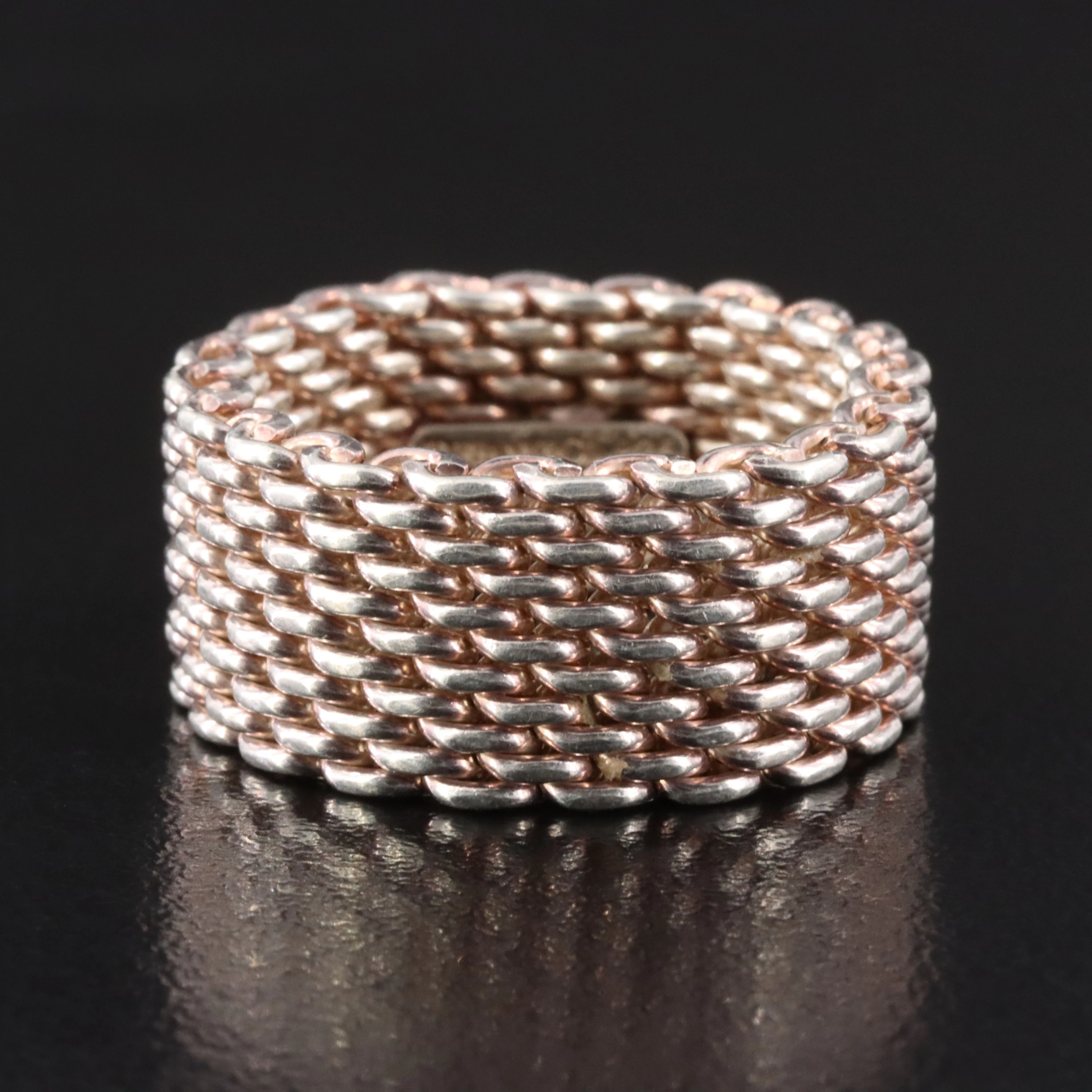 Tiffany & Co. Somerset Sterling Mesh Ring