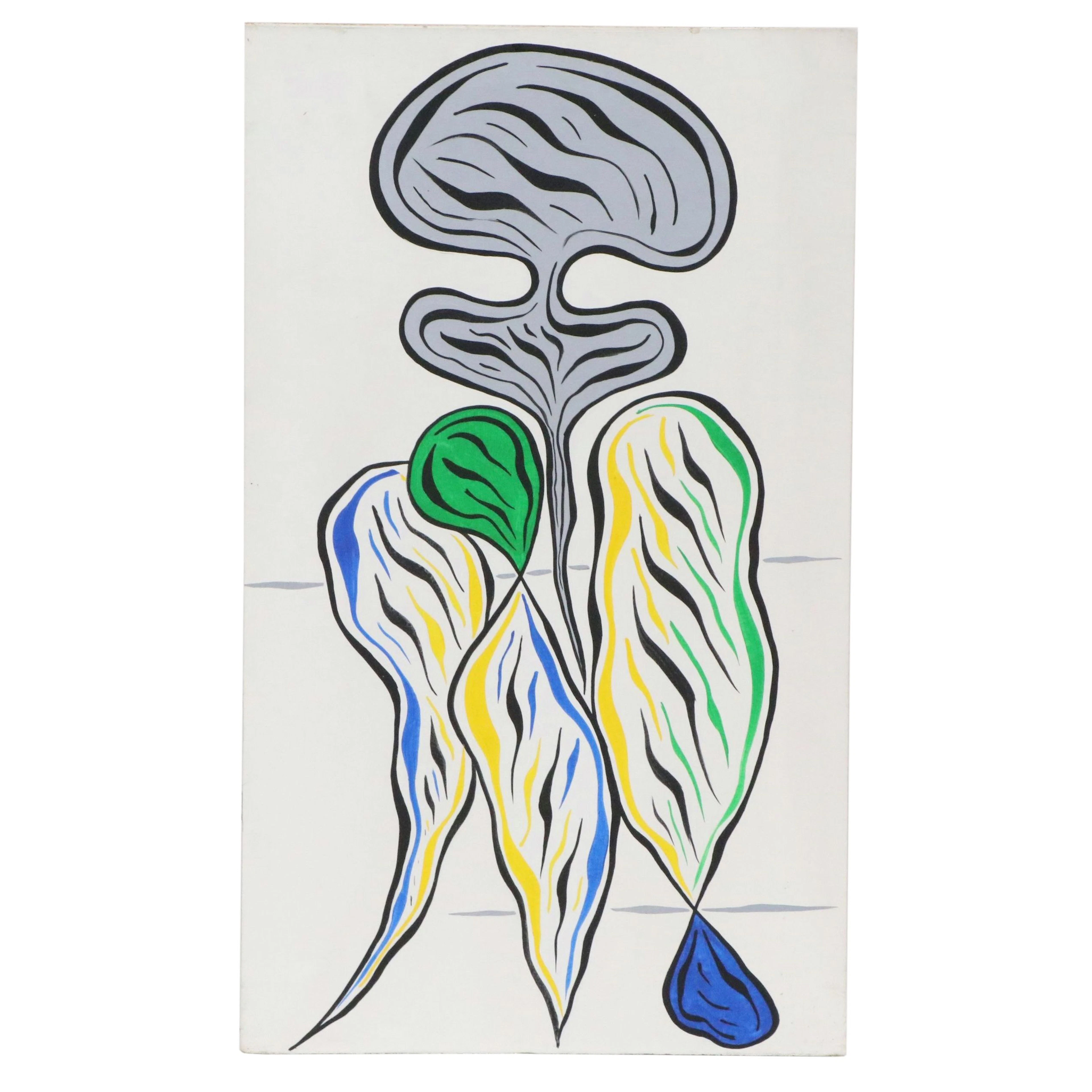 Achi Sullo Surrealist Acrylic Painting
