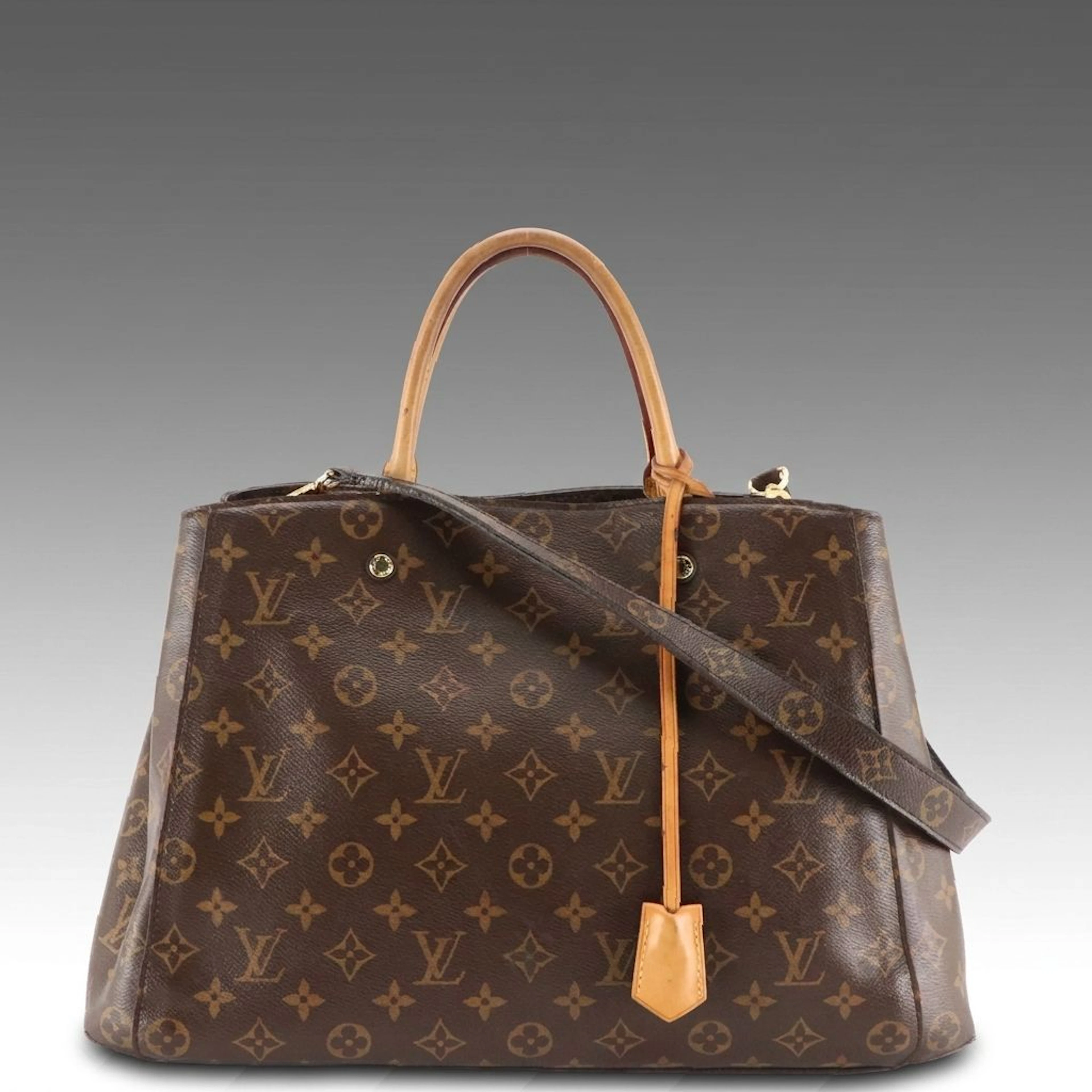 Louis Vuitton Montaigne GM Two-Way Tote in Monogram Canvas and Leather