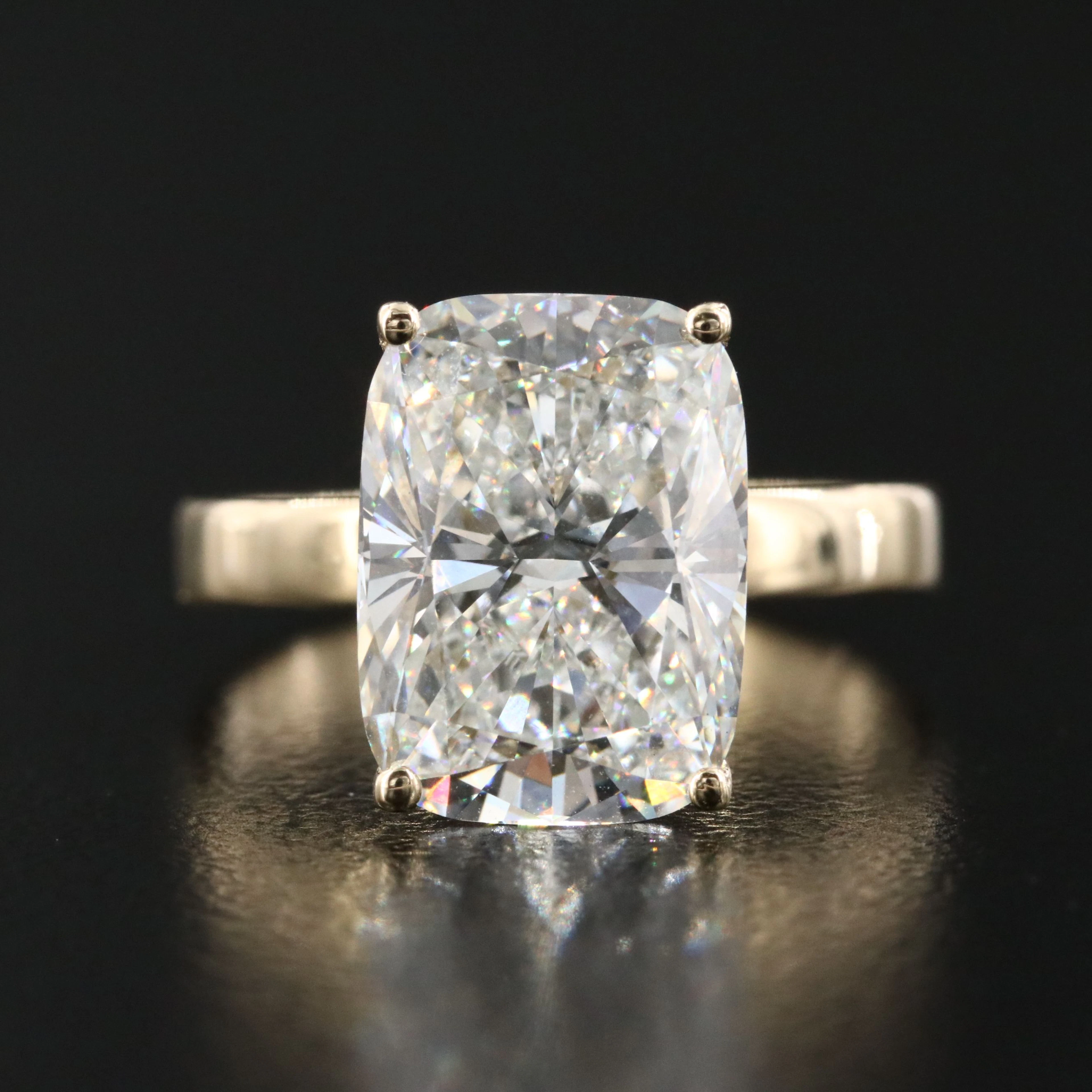14K 5.07 CT Lab Grown Diamond Solitaire Ring with IGI Report