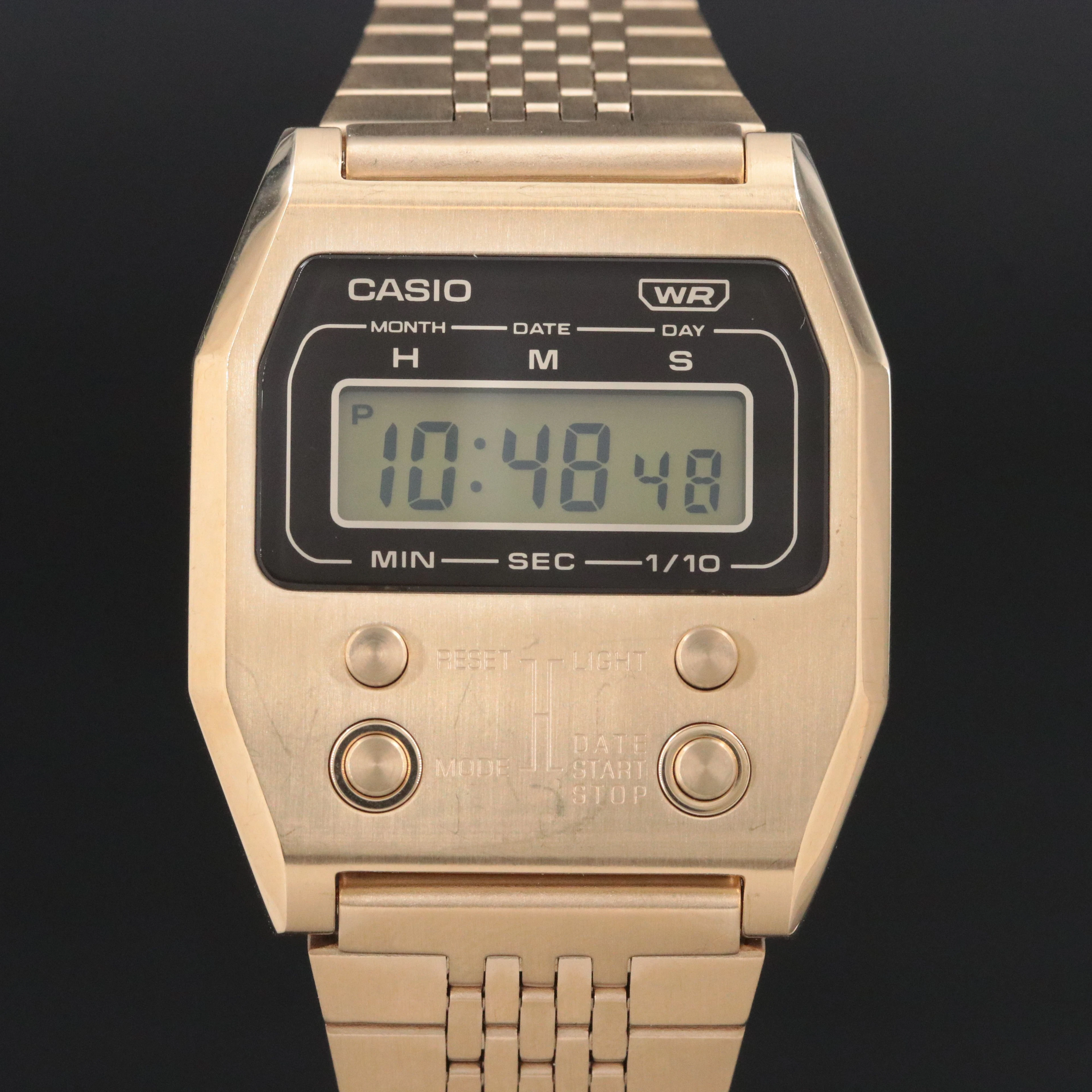 Casio A1100 Retro Style Stainless Steel Digital Quartz Watch