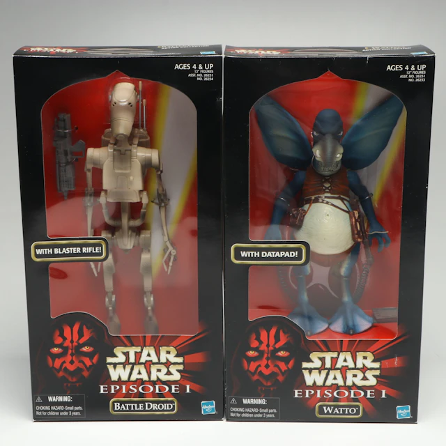 Star Wars: Episode I "Battle Droid" and "Watto" Action Figures, Circa 1999