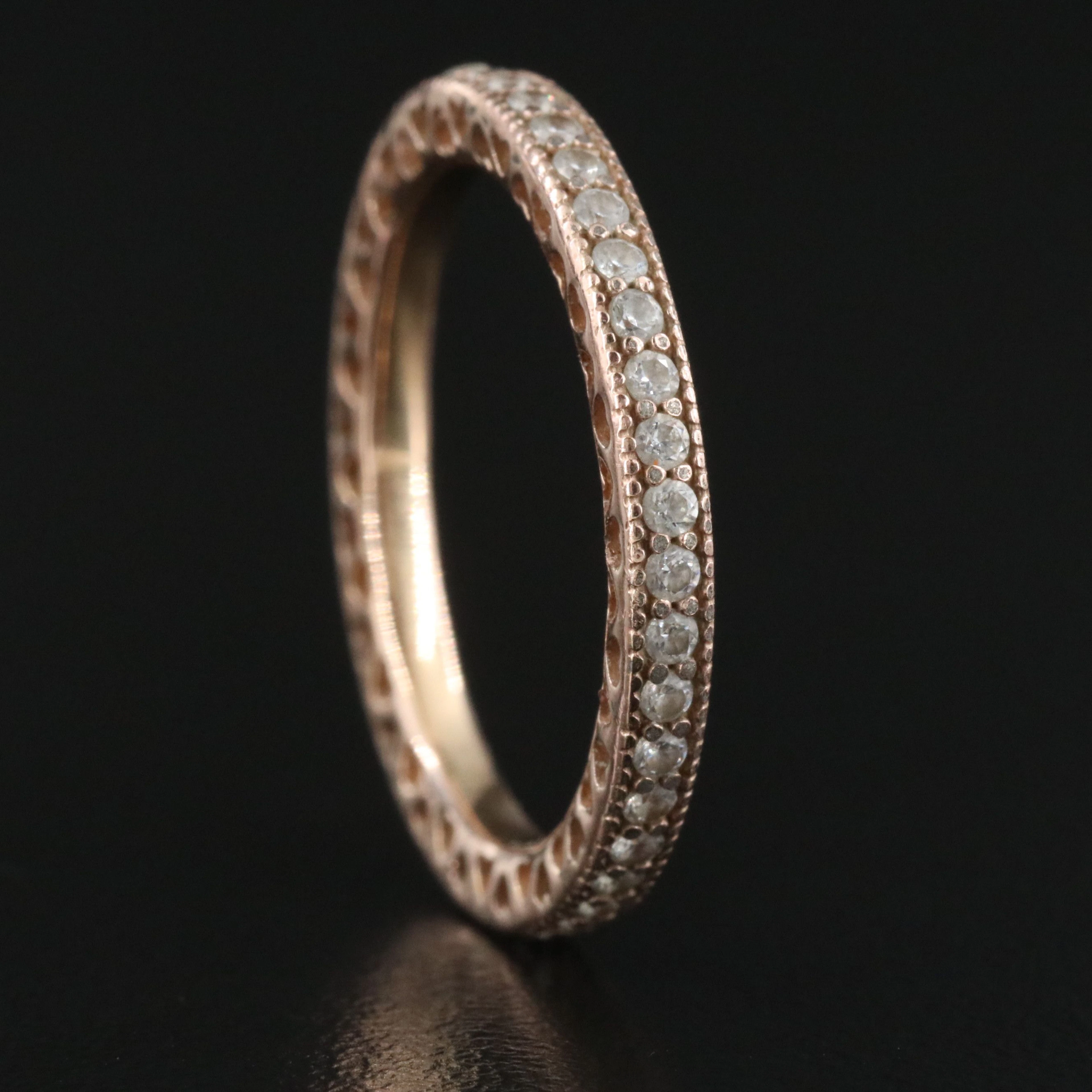 Pandora CZ Sparkle and Hearts Stackable Ring