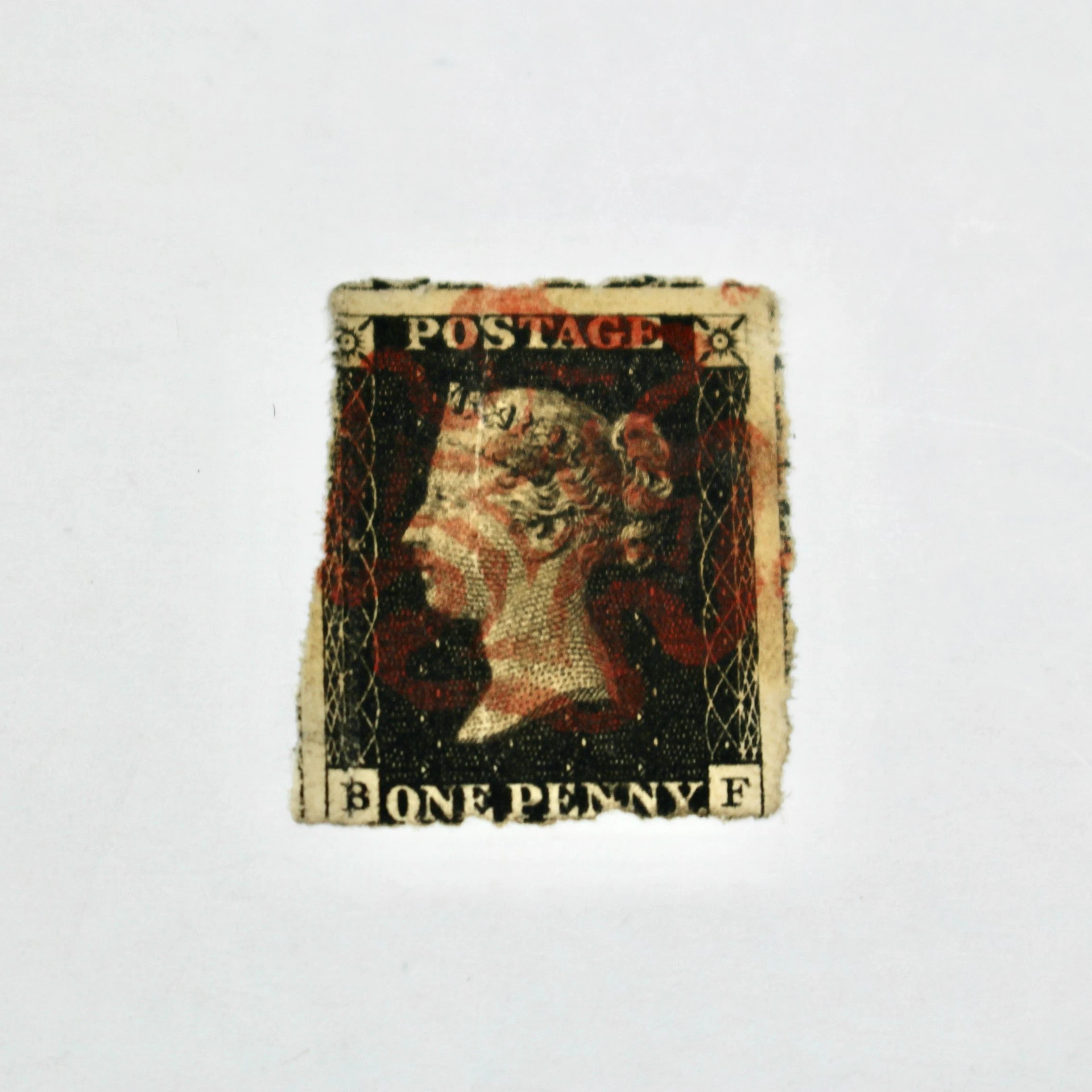1840 Great Britain "Penny Black" First Known Postage Stamp