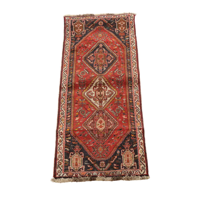 2'3 x 5'10 Hand-Knotted Persian Qashqai Carpet Runner