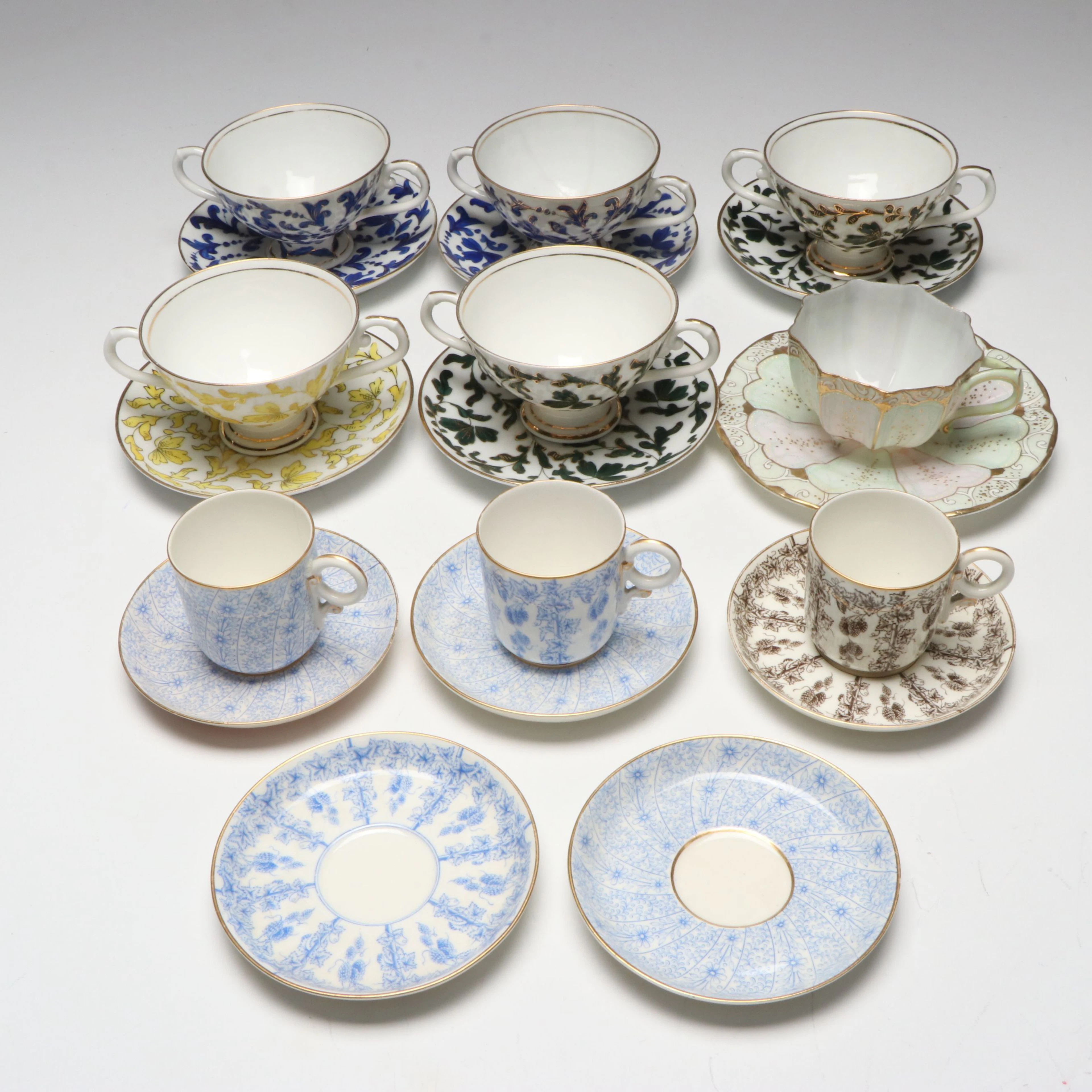 A.A. Vantine & Co. and More Porcelain Cups and Saucers