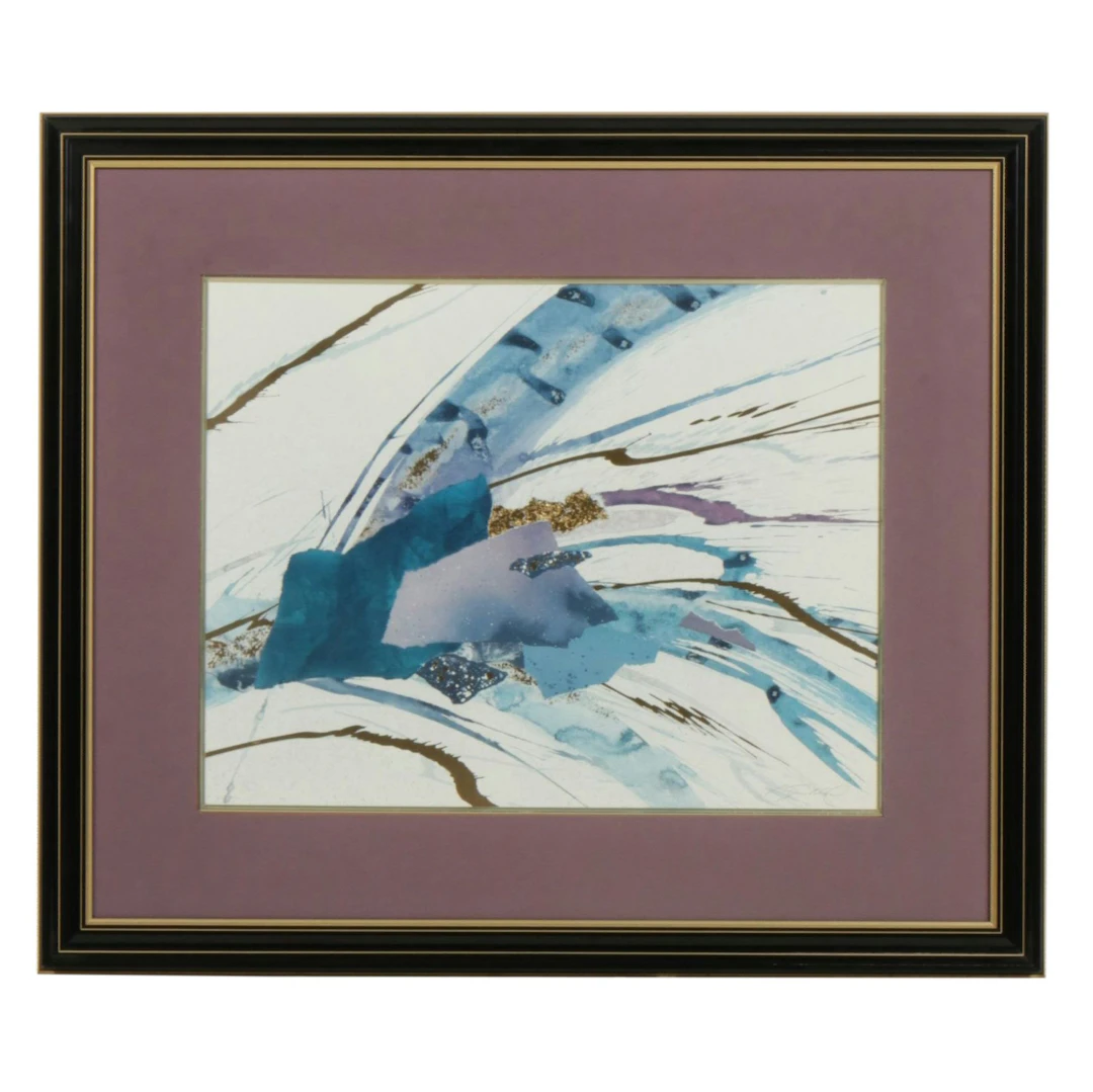 Steven Strickland Offset Lithograph with Gold Foil "Starwave II"