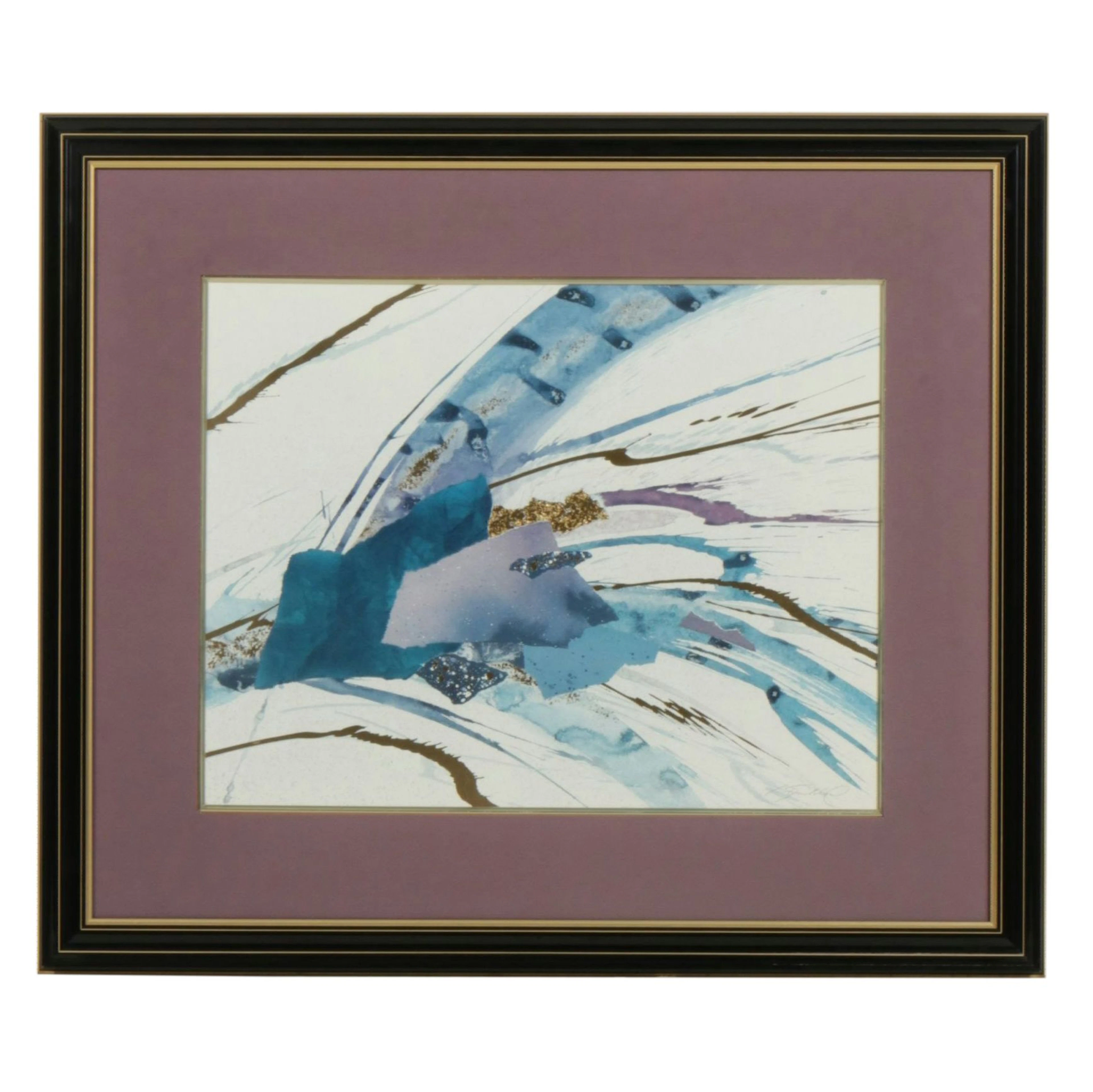 Steven Strickland Offset Lithograph with Gold Foil "Starwave II"