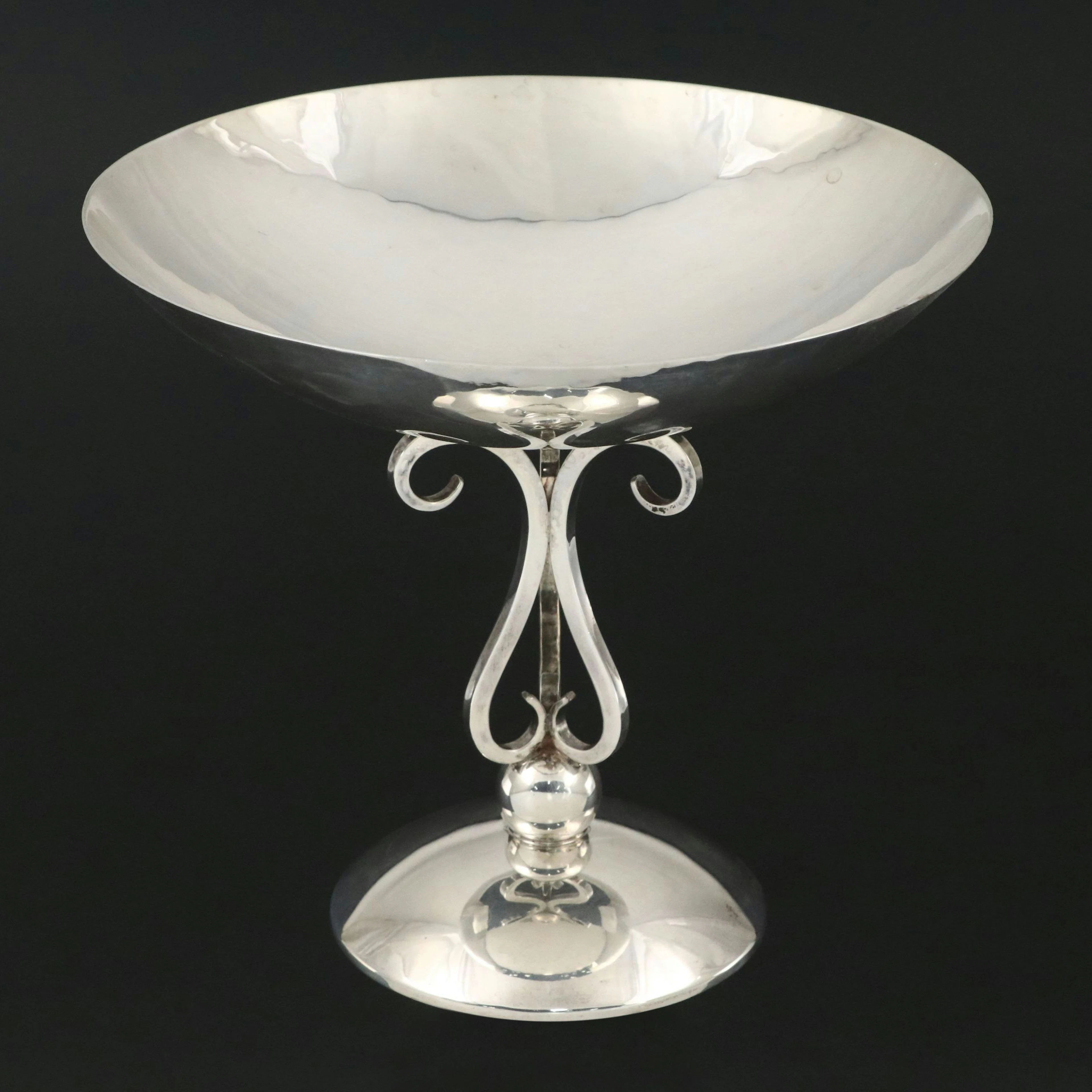 Alfredo Sciarrotta for Cartier Sterling Silver Compote, Mid-20th Century