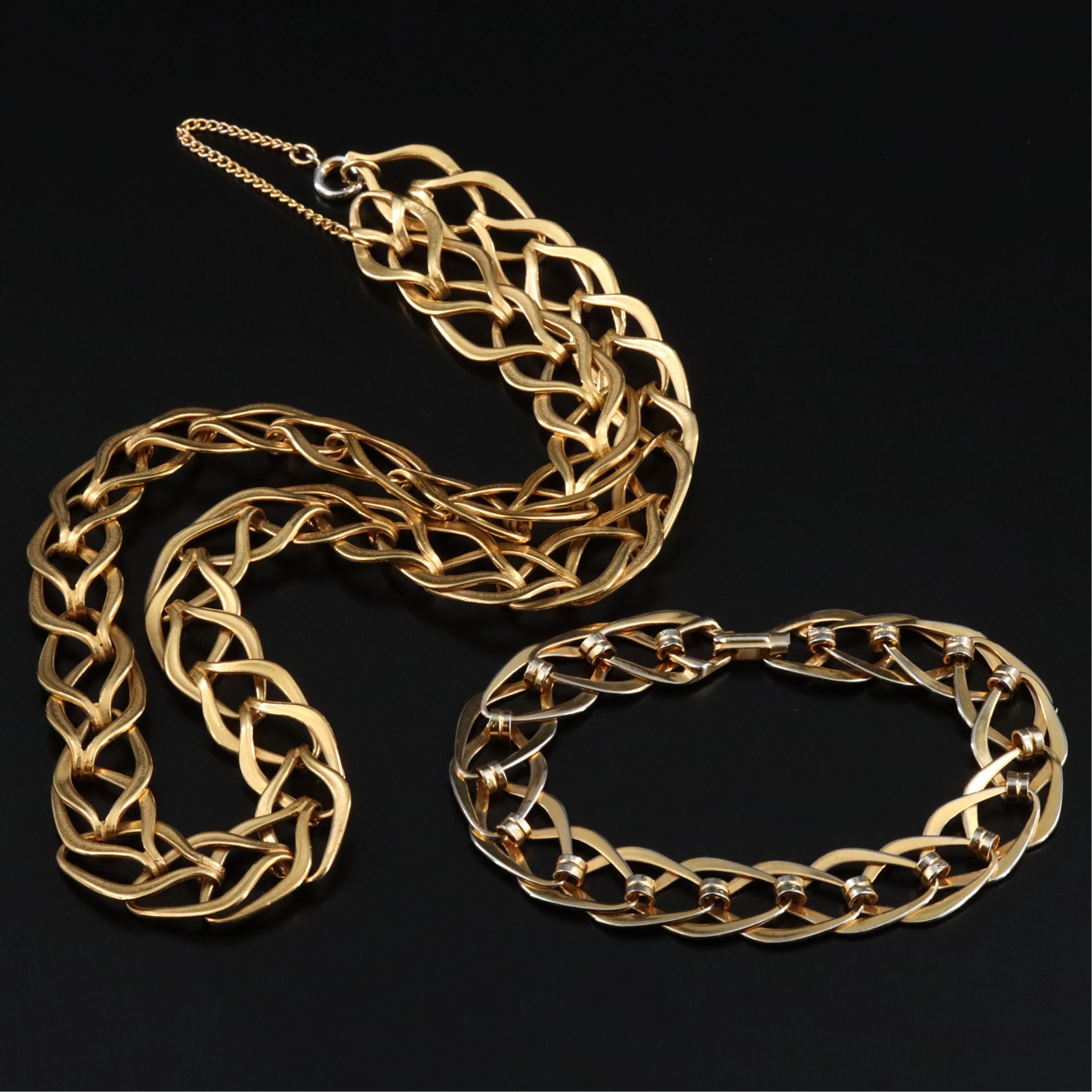 Metropolitan Museum of Art Byzantine Knot Necklace and Bracelet